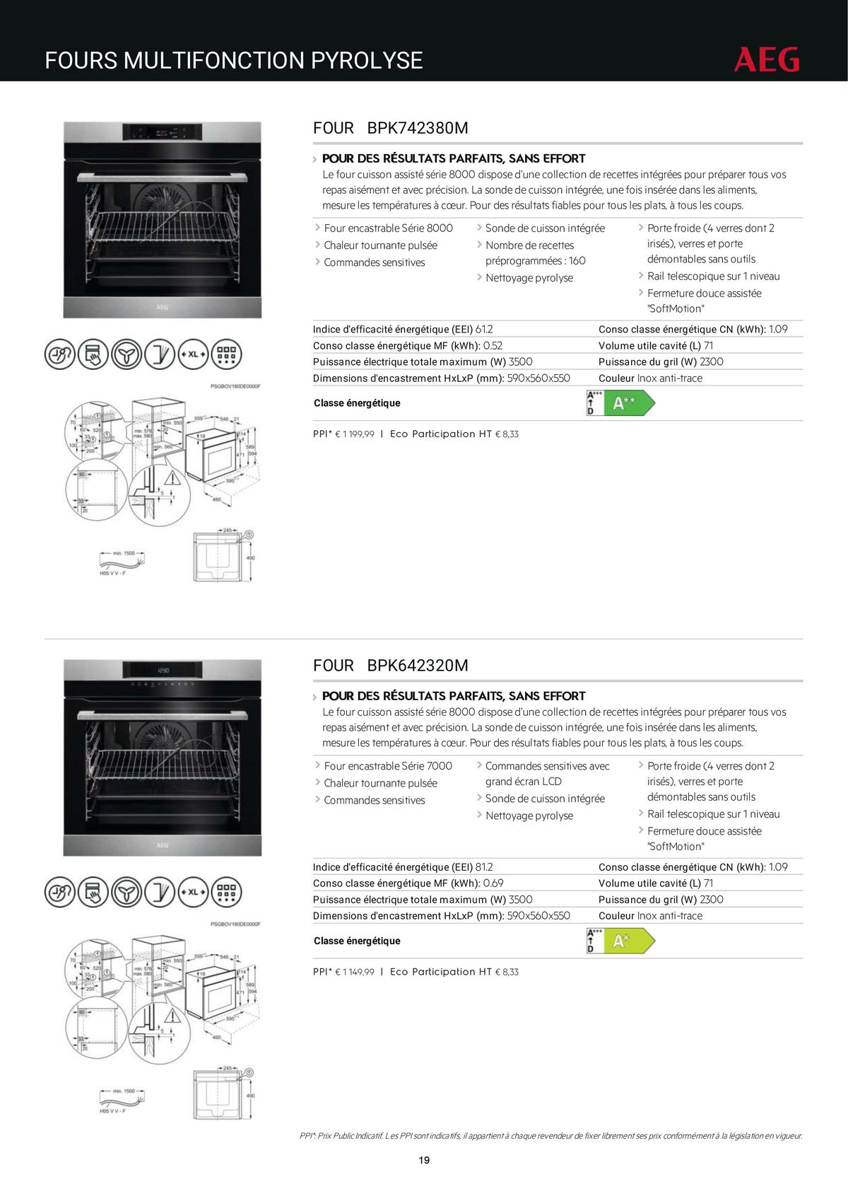 Catalogue Catalogue AEG Gamme Cuisinistes 2023, page 00030