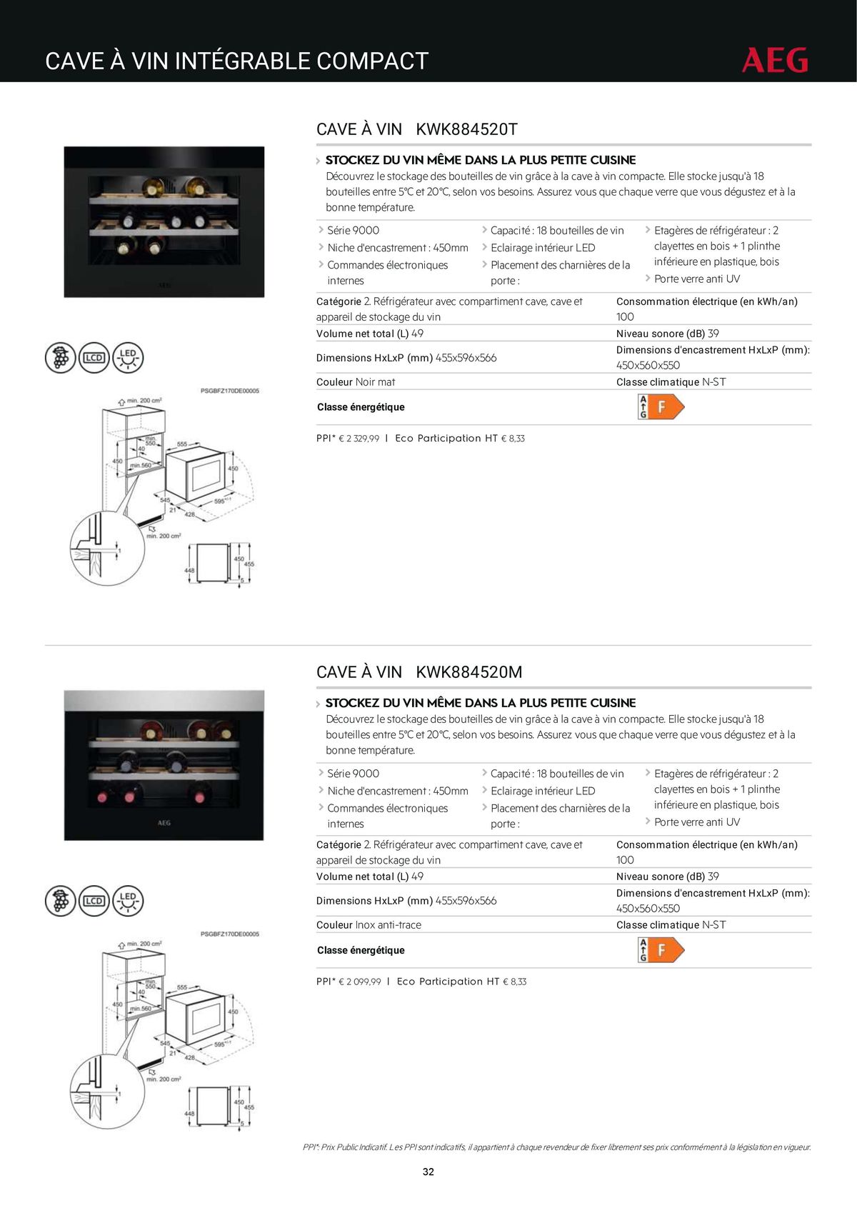 Catalogue Catalogue AEG Gamme Cuisinistes 2023, page 00043