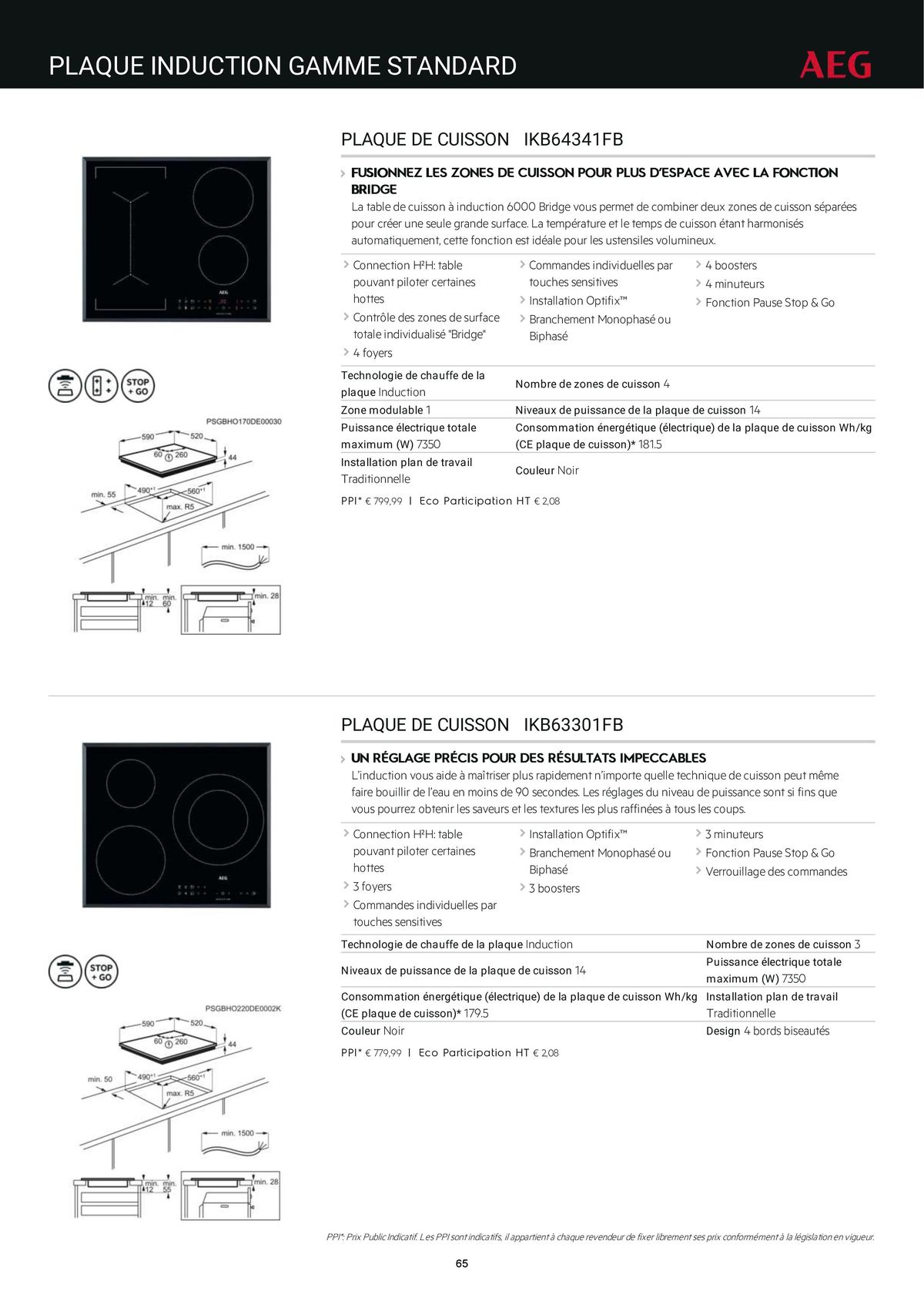 Catalogue Catalogue AEG Gamme Cuisinistes 2023, page 00080