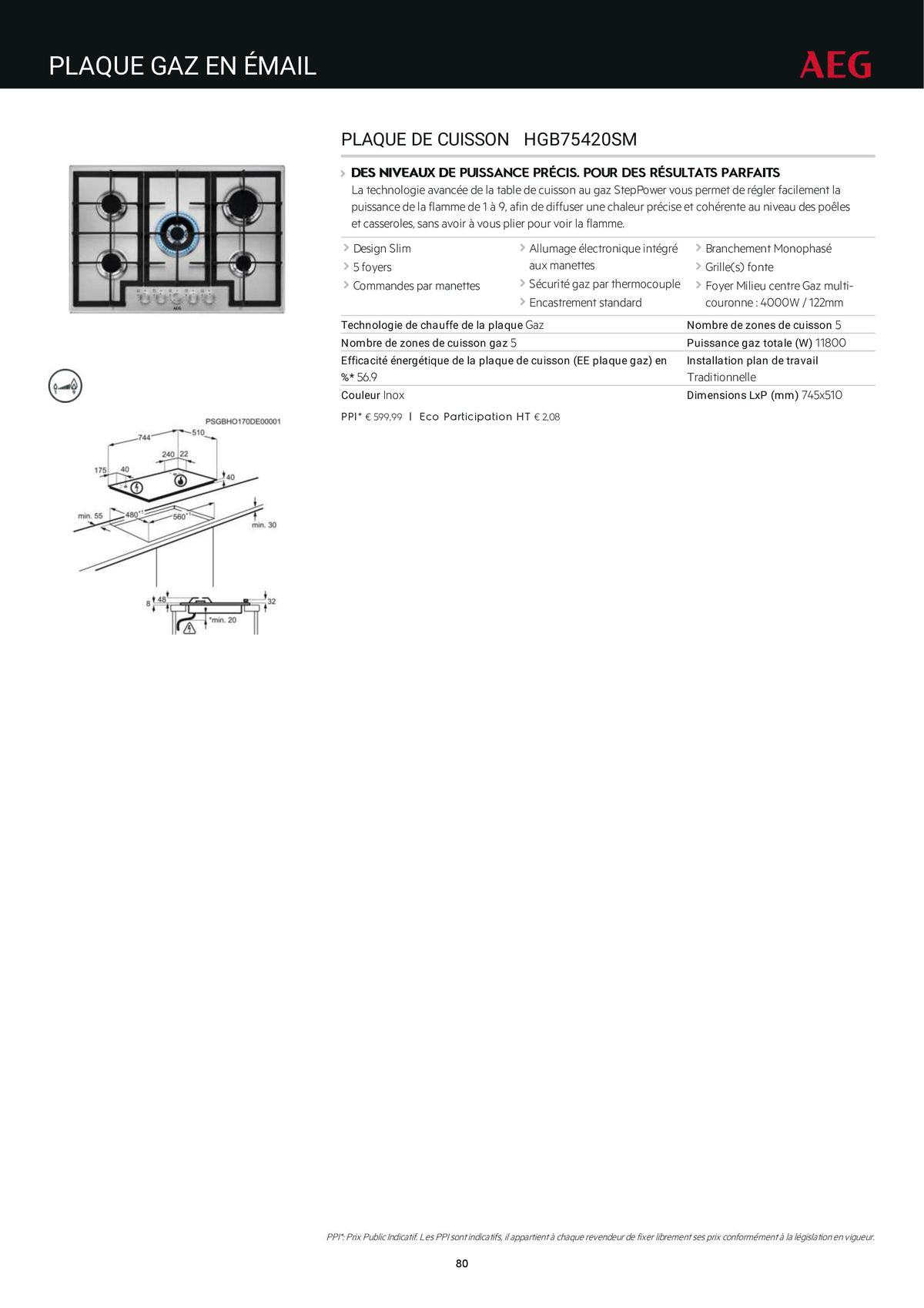 Catalogue Catalogue AEG Gamme Cuisinistes 2023, page 00095