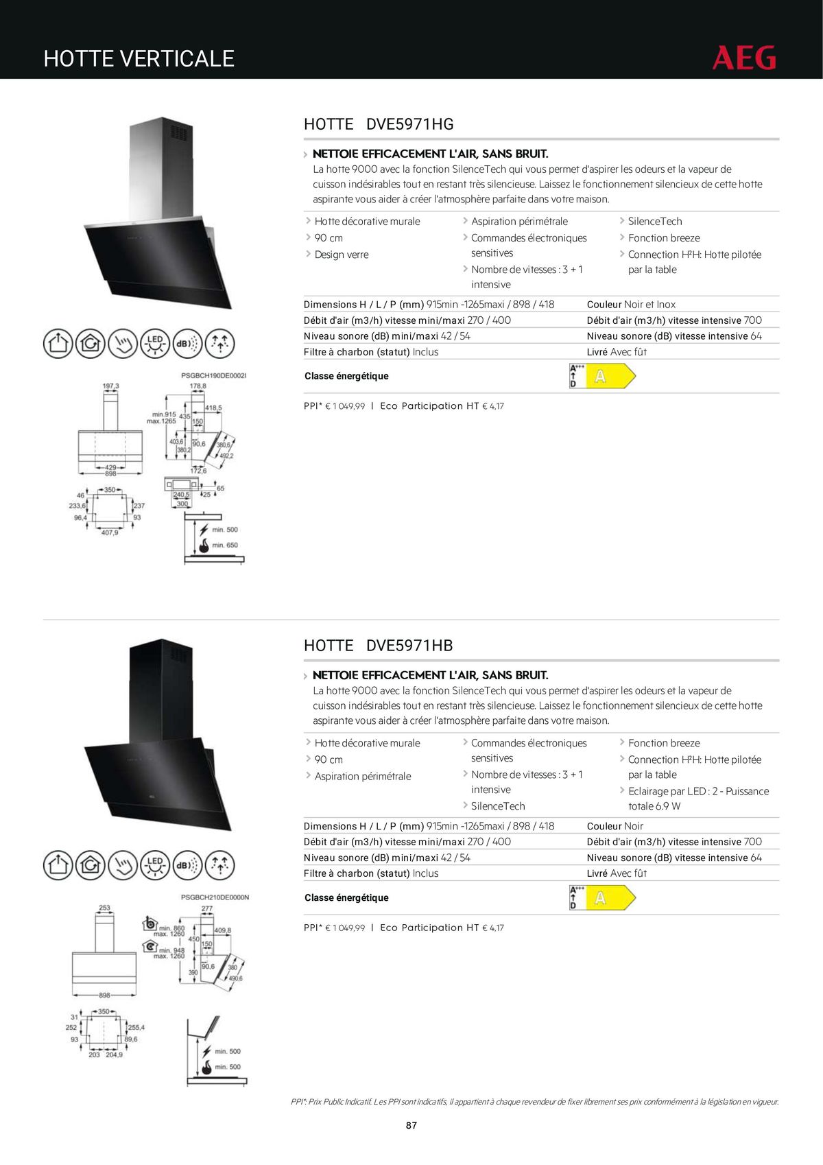 Catalogue Catalogue AEG Gamme Cuisinistes 2023, page 00102