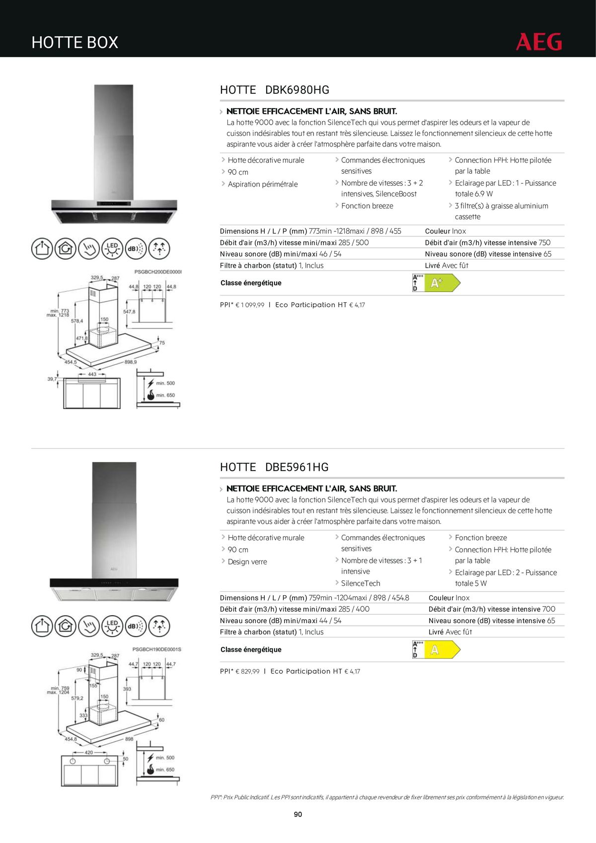 Catalogue Catalogue AEG Gamme Cuisinistes 2023, page 00105