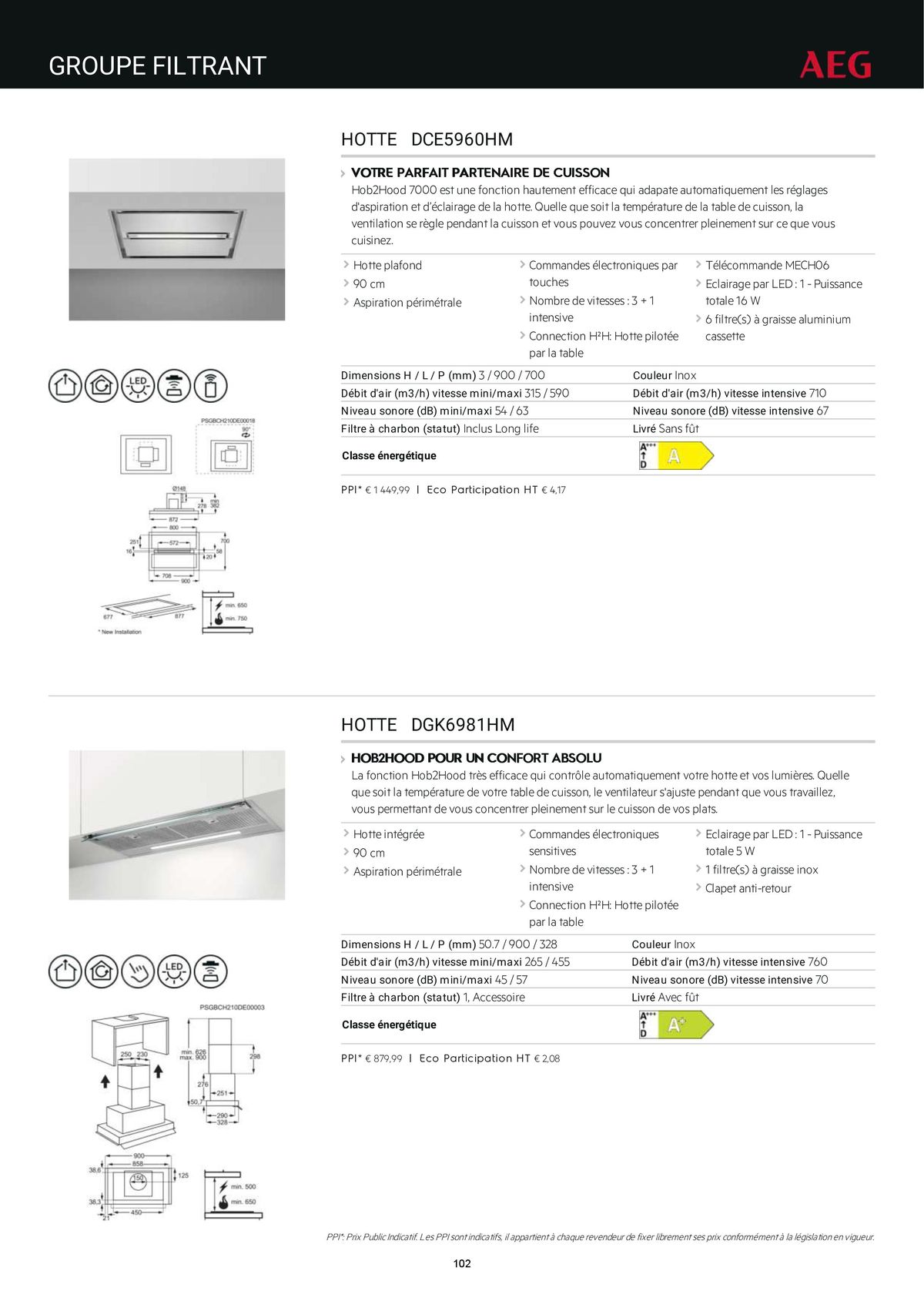 Catalogue Catalogue AEG Gamme Cuisinistes 2023, page 00117