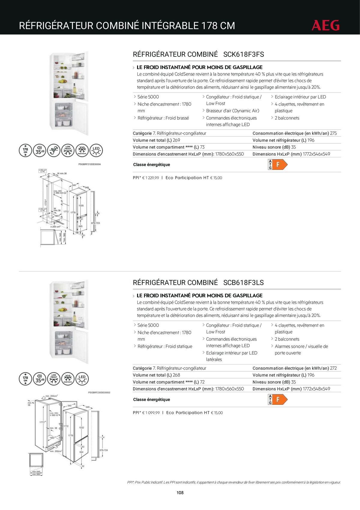 Catalogue Catalogue AEG Gamme Cuisinistes 2023, page 00123