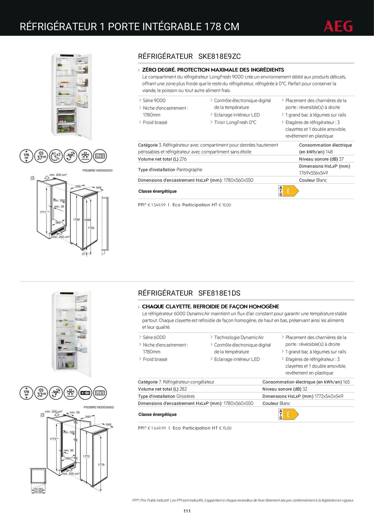 Catalogue Catalogue AEG Gamme Cuisinistes 2023, page 00126