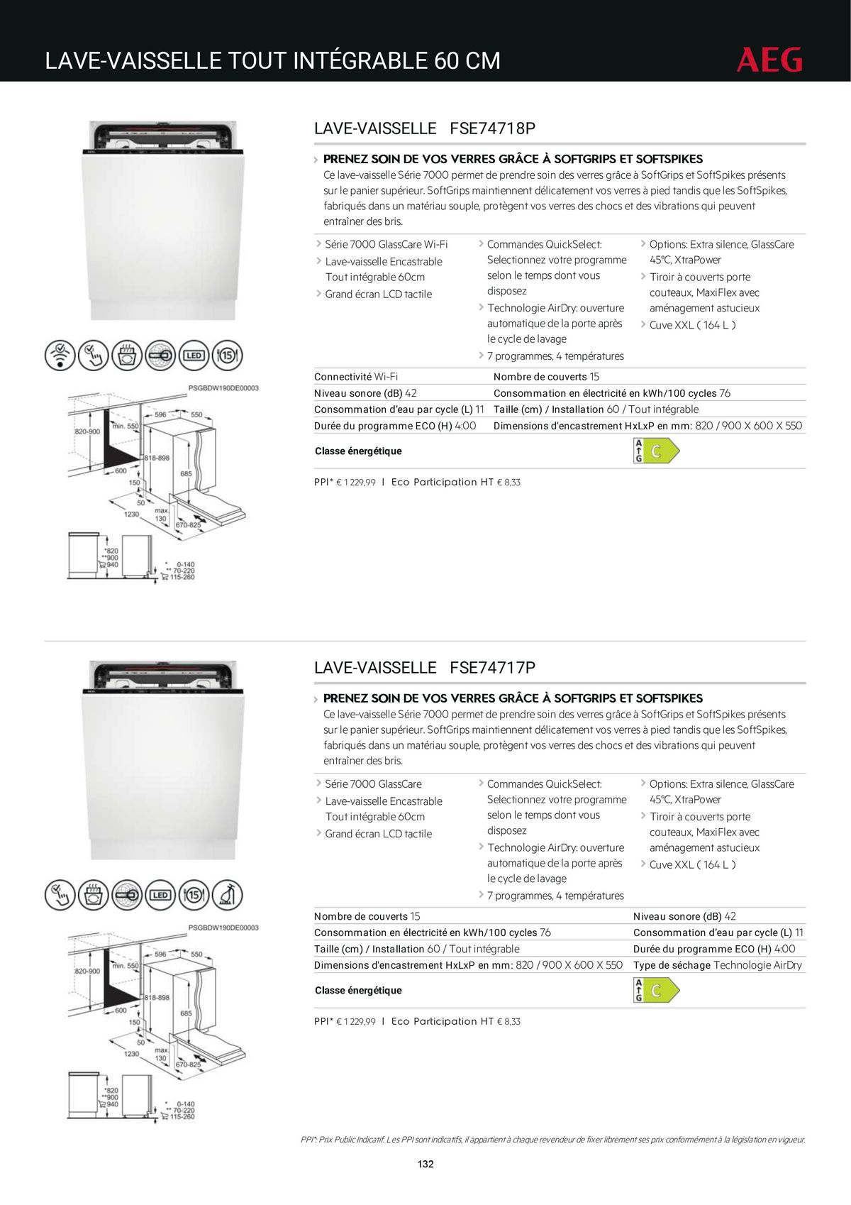 Catalogue Catalogue AEG Gamme Cuisinistes 2023, page 00149