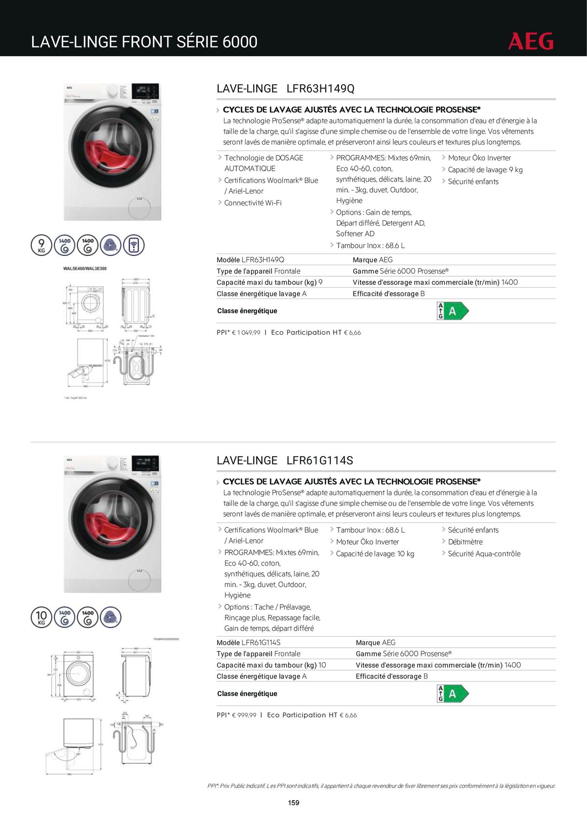 Catalogue Catalogue AEG Gamme Cuisinistes 2023, page 00177