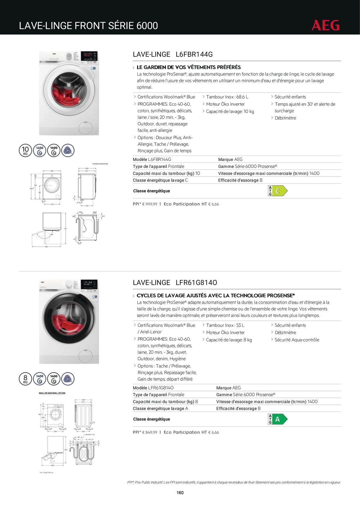 Catalogue Catalogue AEG Gamme Cuisinistes 2023, page 00178