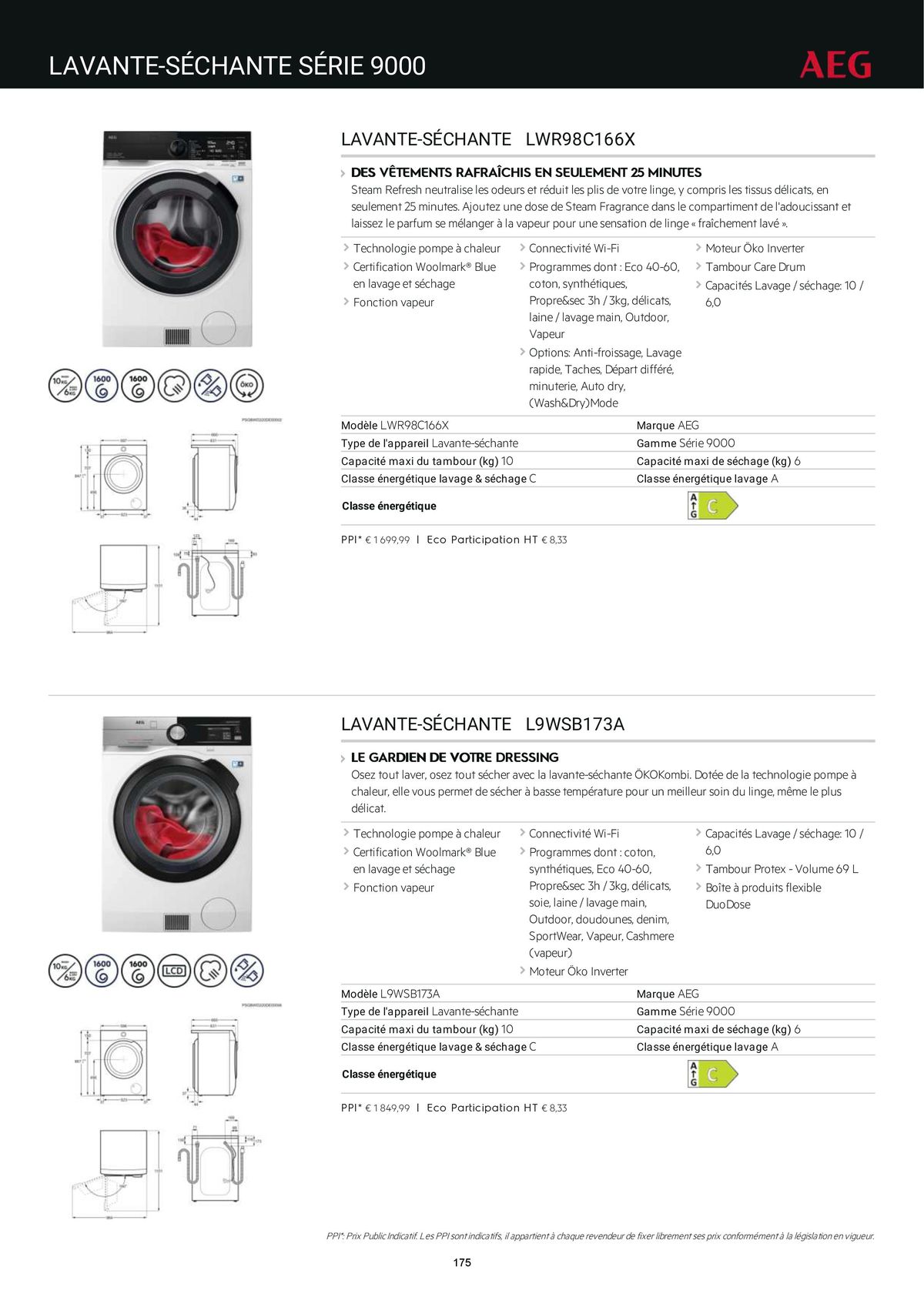 Catalogue Catalogue AEG Gamme Cuisinistes 2023, page 00193