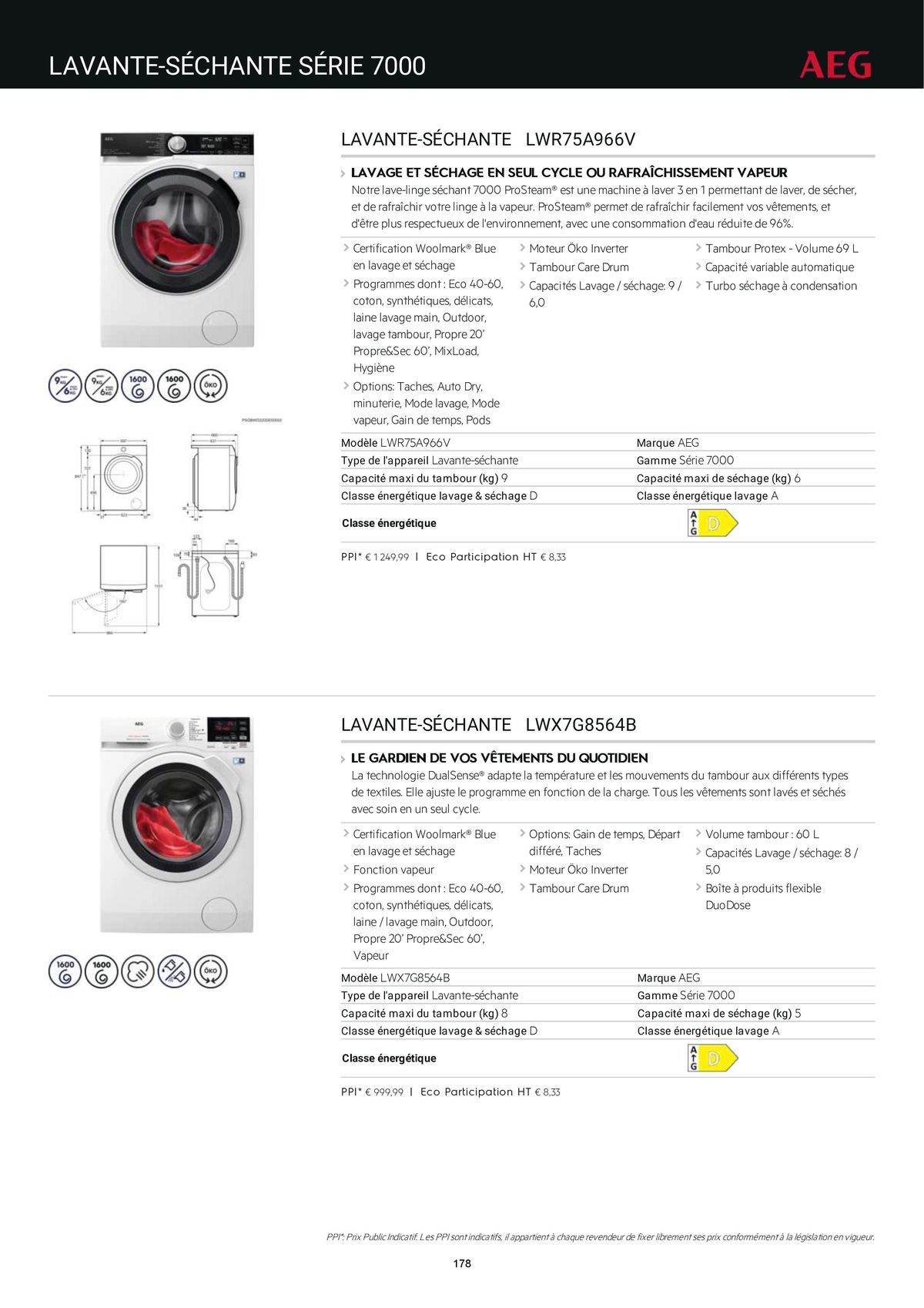 Catalogue Catalogue AEG Gamme Cuisinistes 2023, page 00196