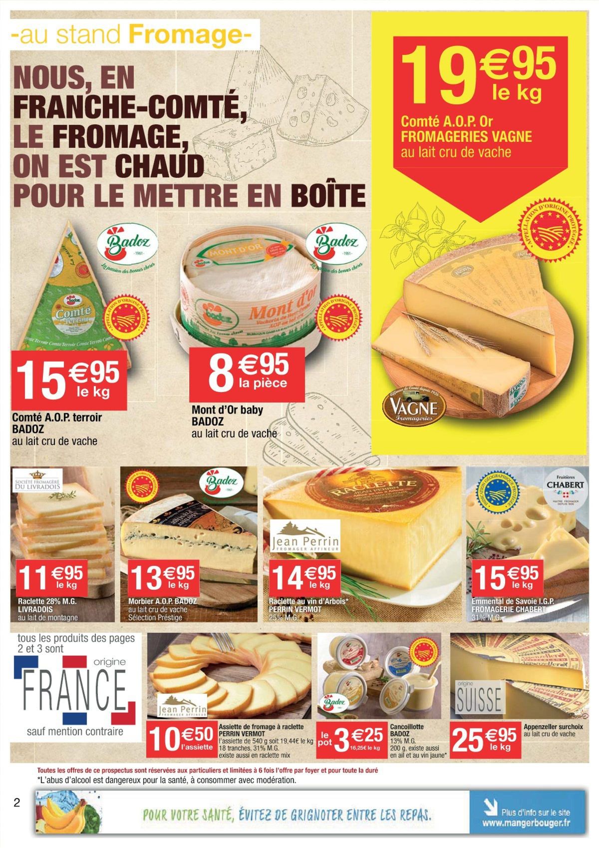 Catalogue Nous, en Franche-Comté, on est fondu de fromage..., page 00002