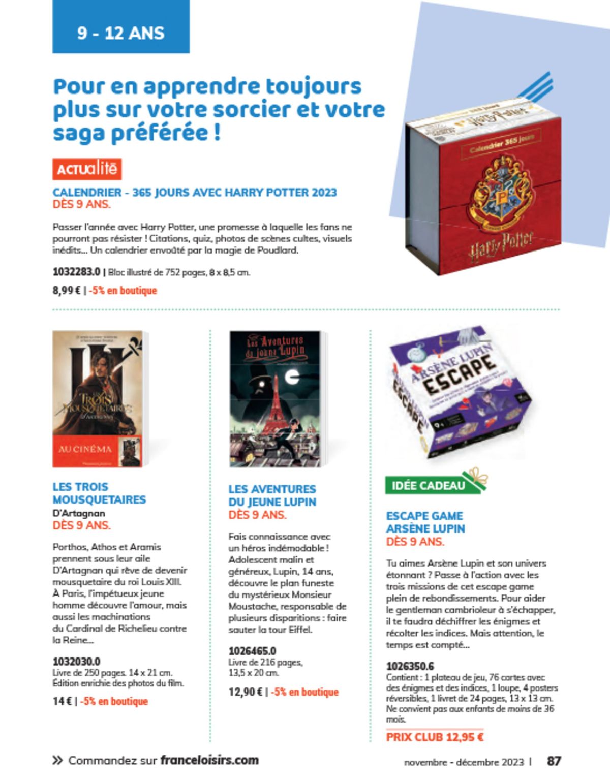 Catalogue Catalogue France Loisirs, page 00087