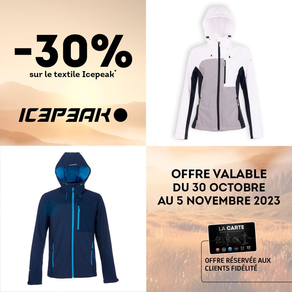 Catalogue -30% sur le textile Icepeak, page 00001