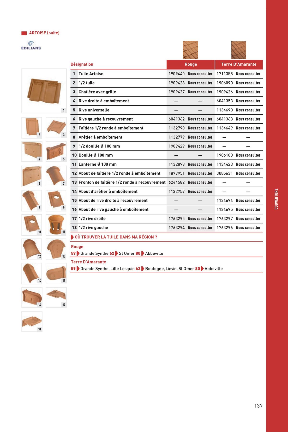Catalogue Matériaux 2023 Nord, page 00137