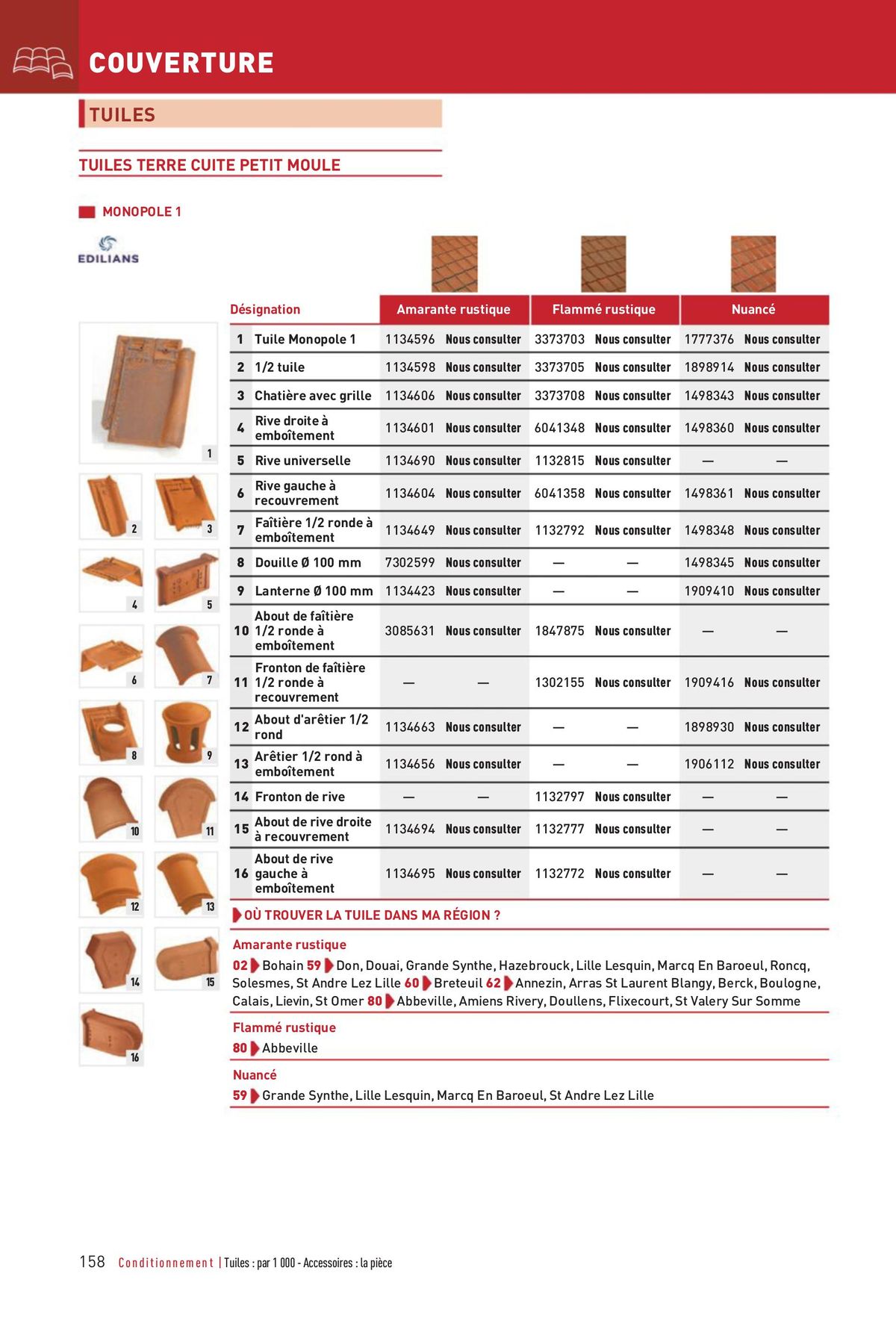 Catalogue Matériaux 2023 Nord, page 00158