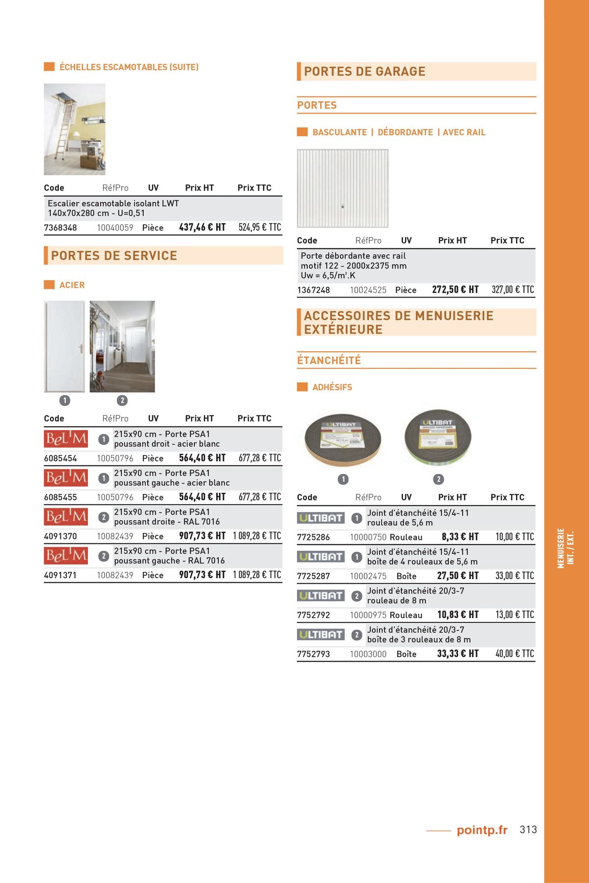 Catalogue Matériaux 2023 Nord, page 00313
