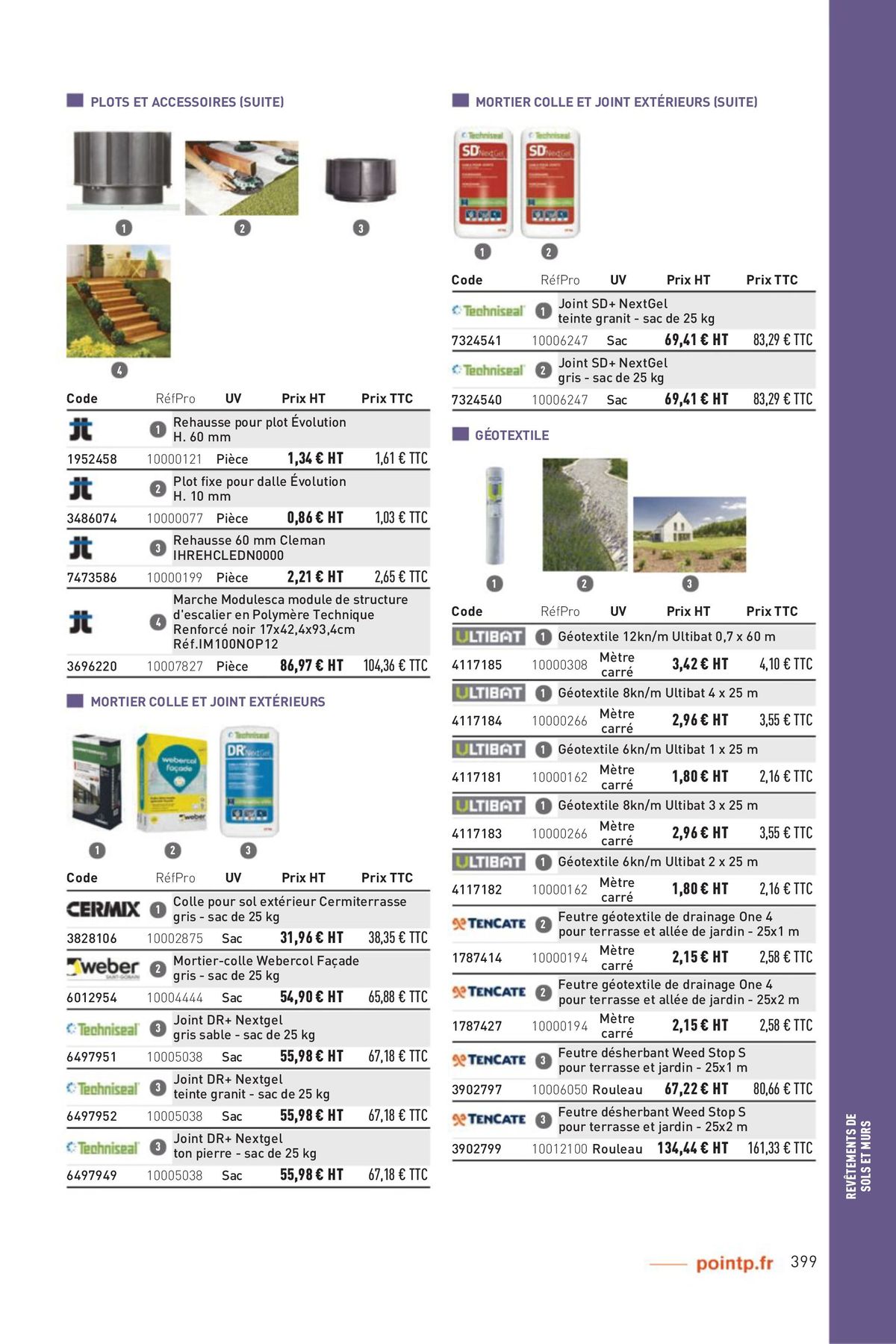 Catalogue Matériaux 2023 Nord, page 00399