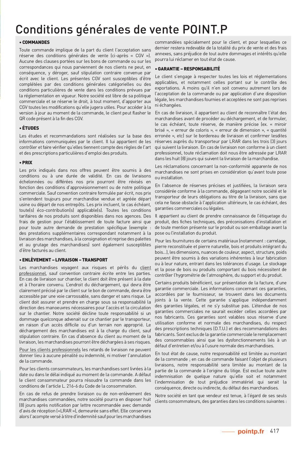 Catalogue Matériaux 2023 Nord, page 00417