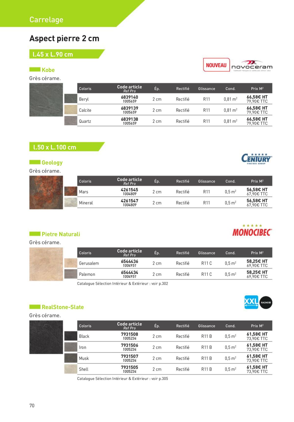 Catalogue Aménagement Extérieur pour les professionnels, page 00070