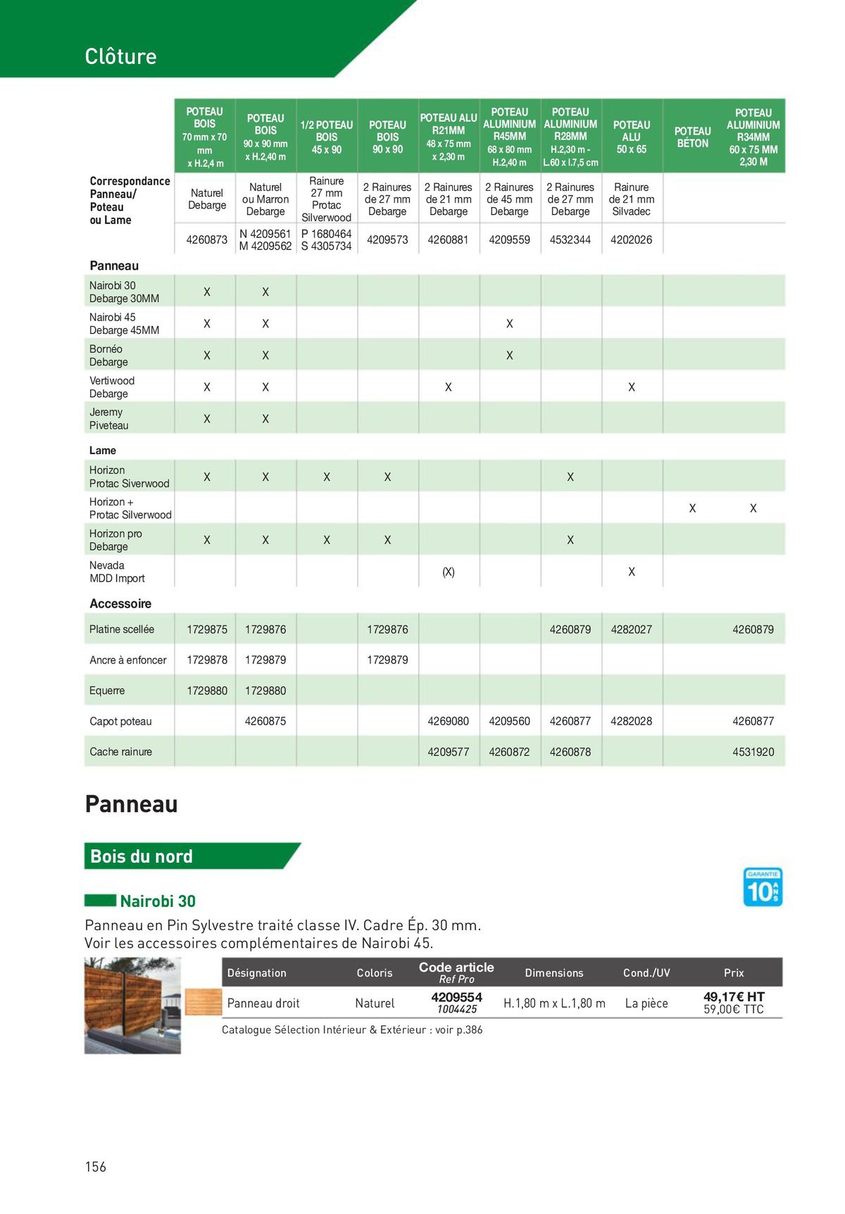 Catalogue Aménagement Extérieur pour les professionnels, page 00156