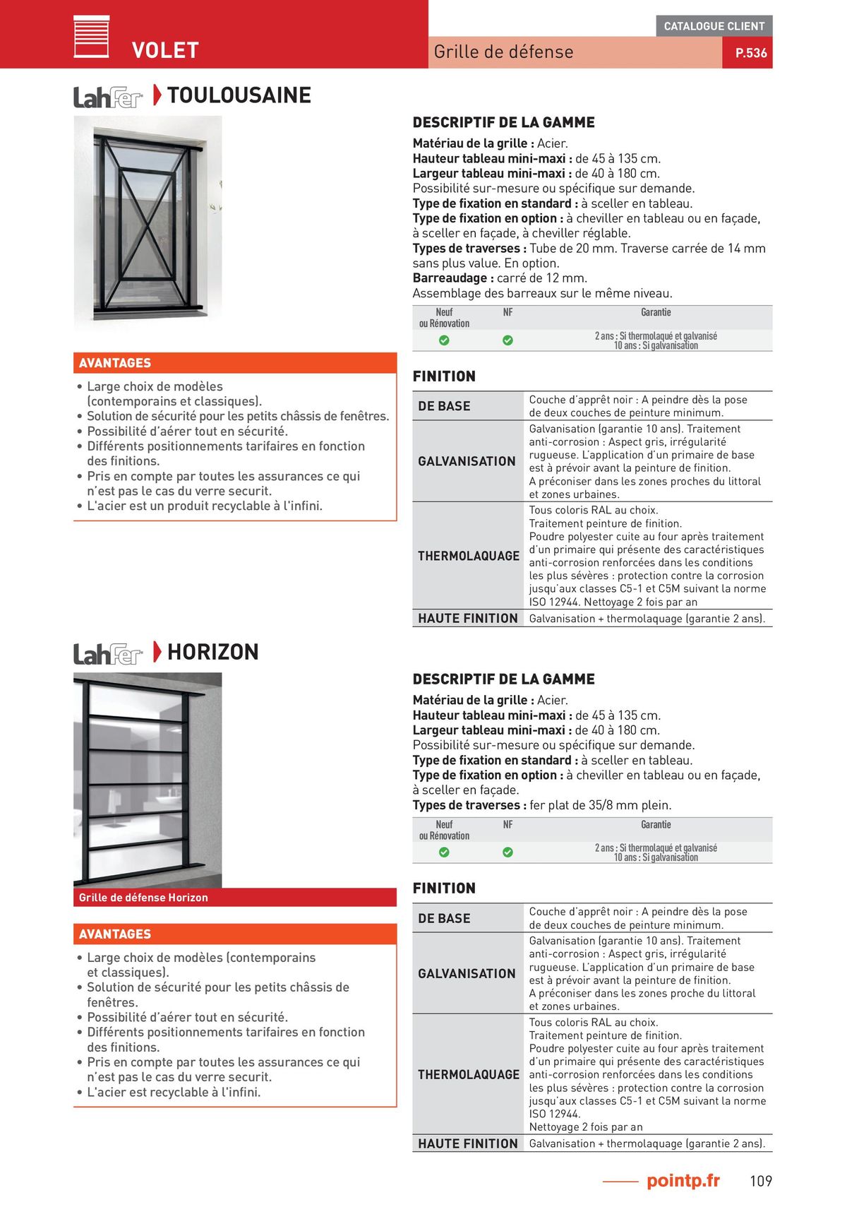 Catalogue Guide Expert Menuiserie 2023, page 00109