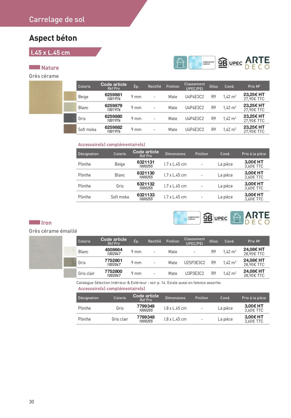 Catalogue Revêtements Habitat et Tertiaire, page 00030