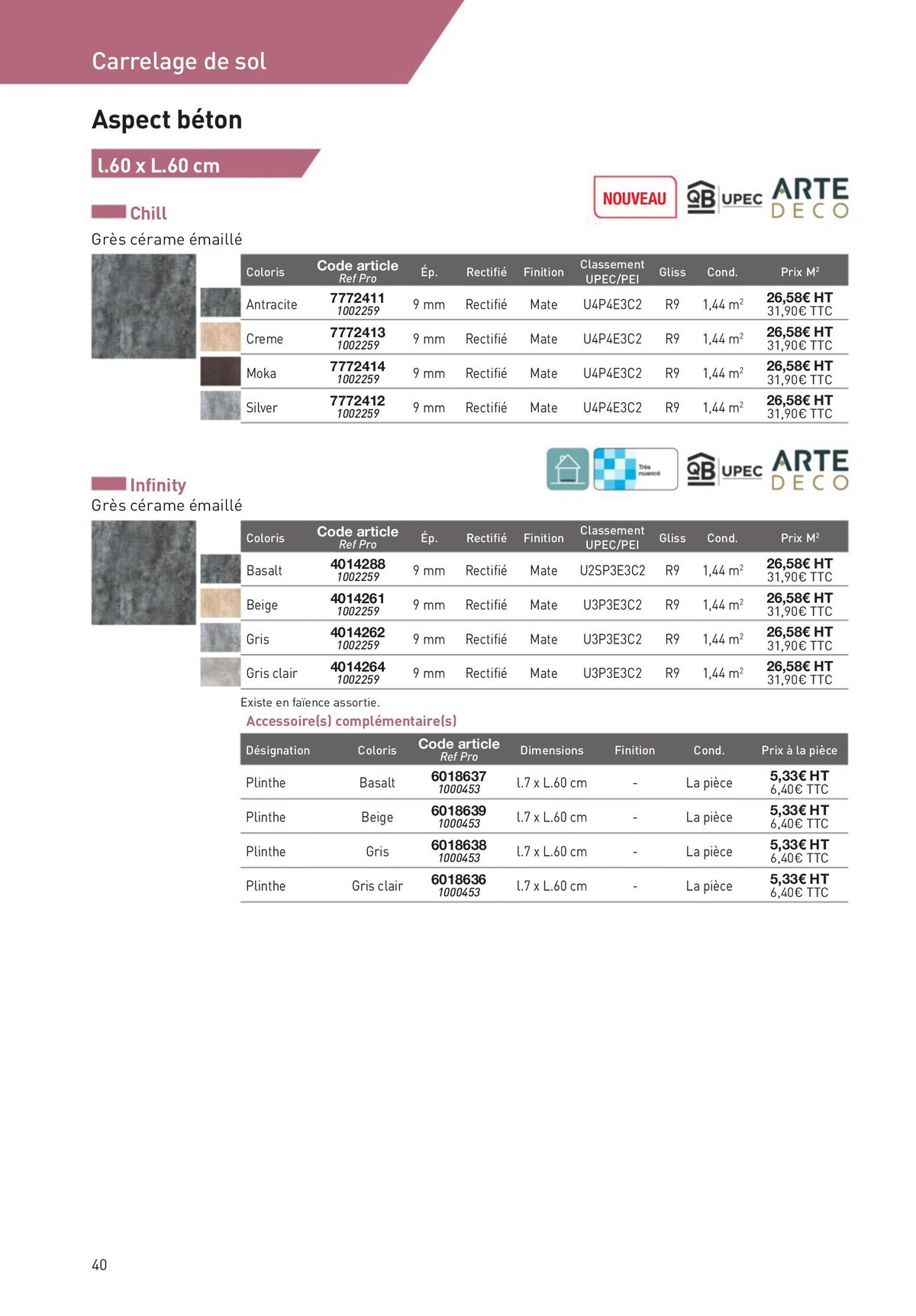 Catalogue Revêtements Habitat et Tertiaire, page 00040