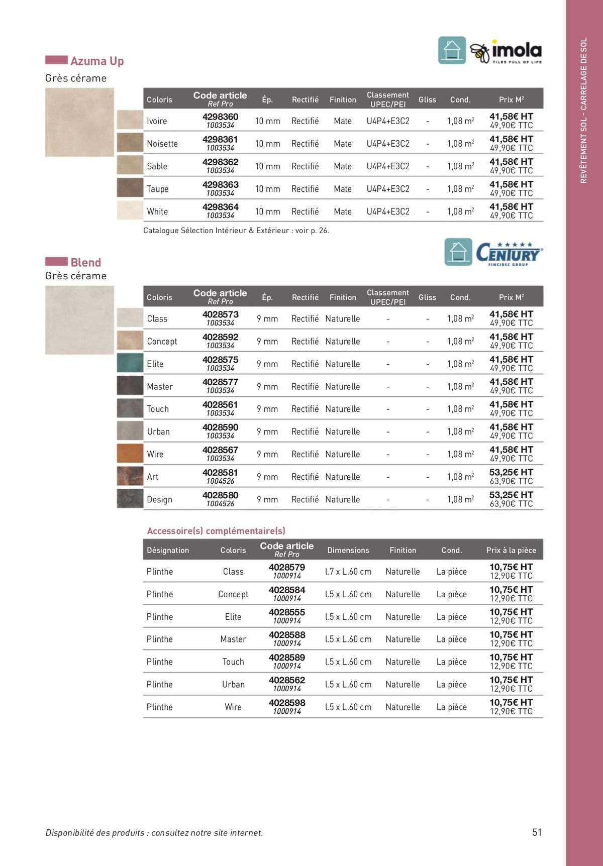 Catalogue Revêtements Habitat et Tertiaire, page 00051