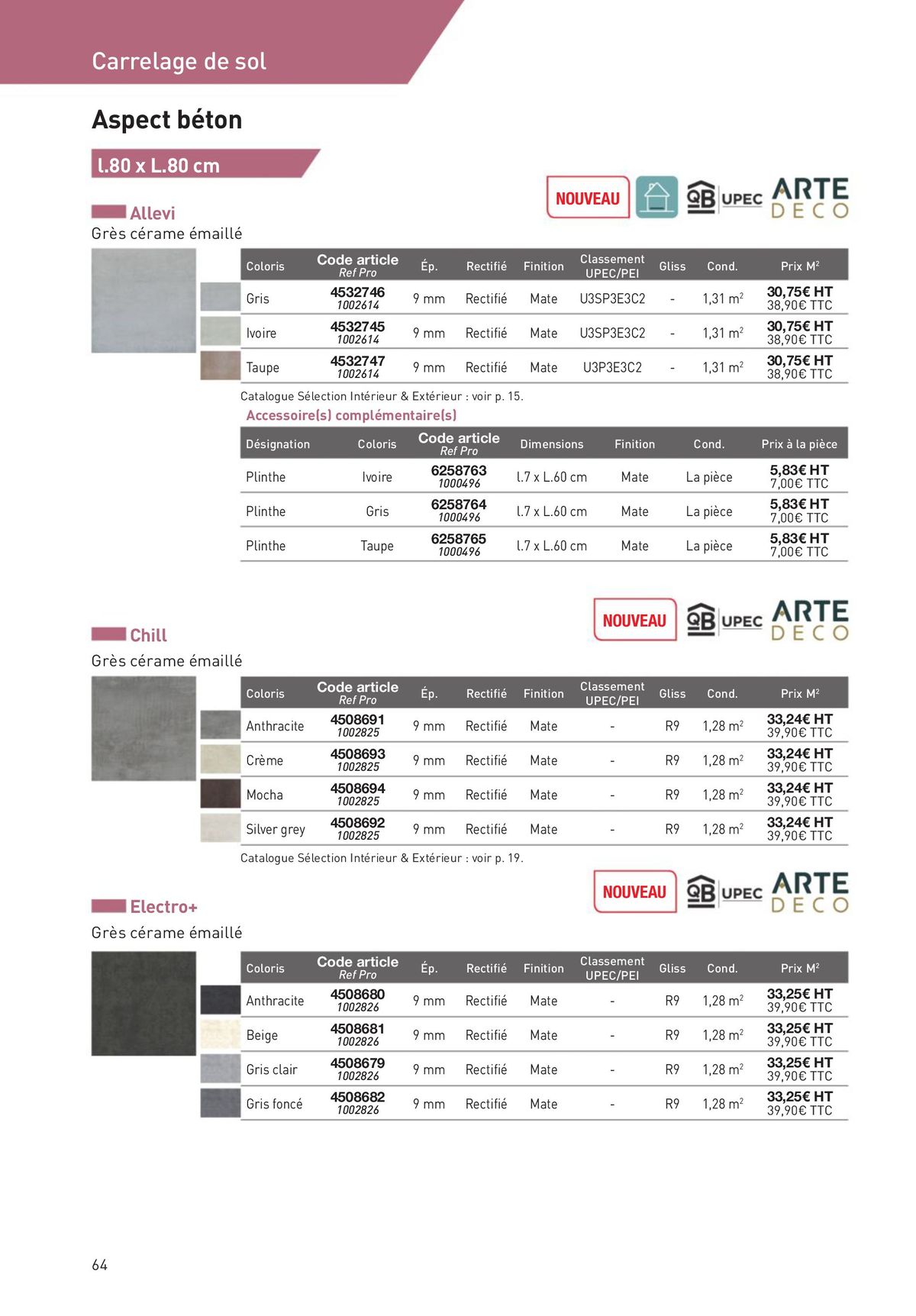 Catalogue Revêtements Habitat et Tertiaire, page 00064