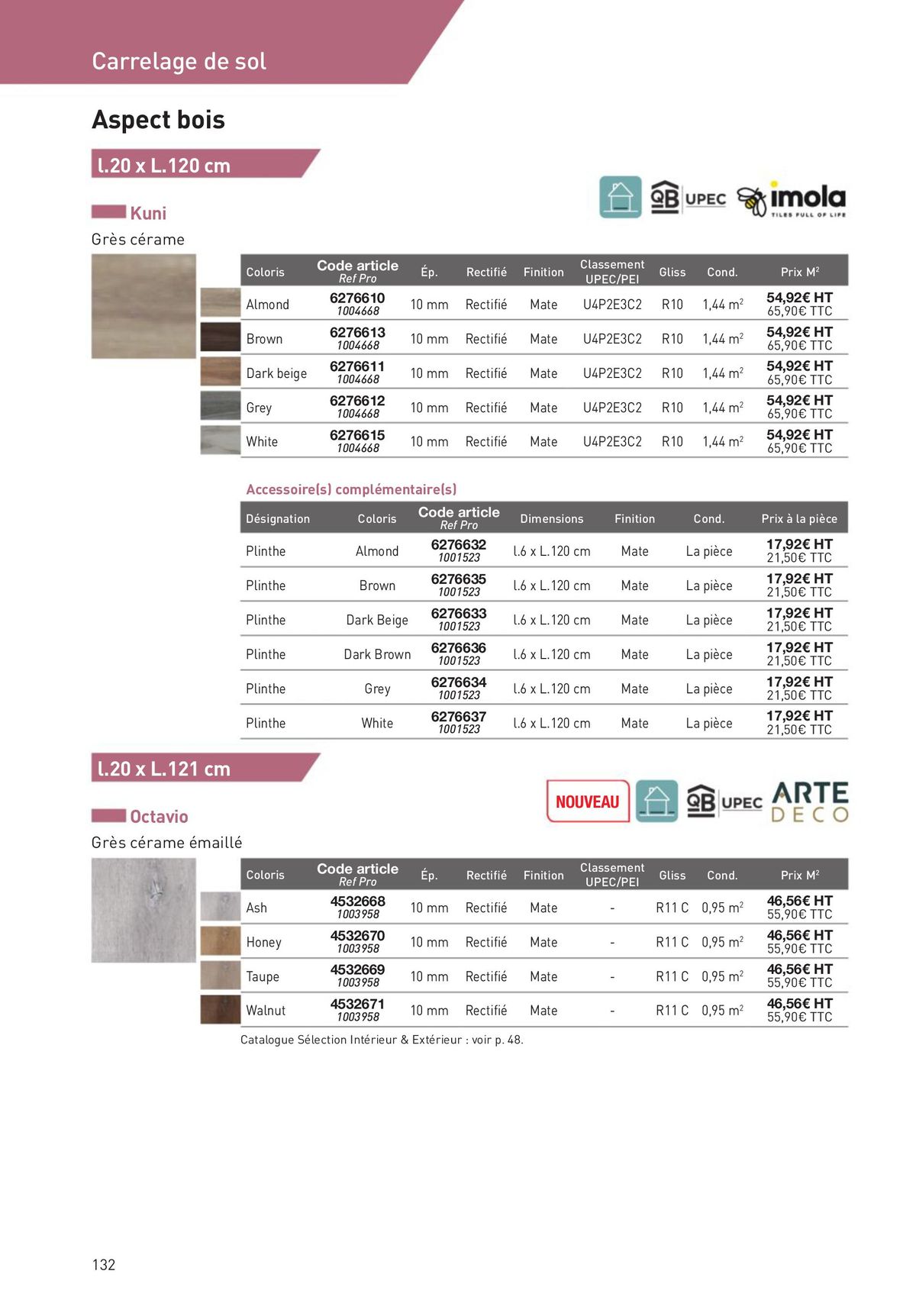 Catalogue Revêtements Habitat et Tertiaire, page 00132