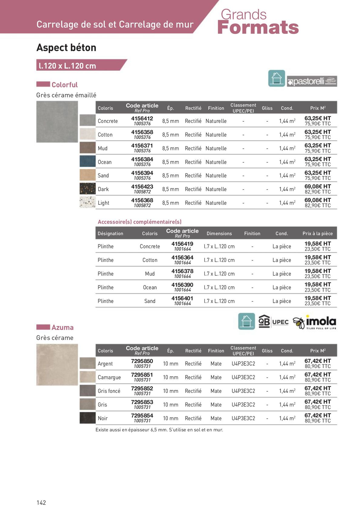 Catalogue Revêtements Habitat et Tertiaire, page 00142