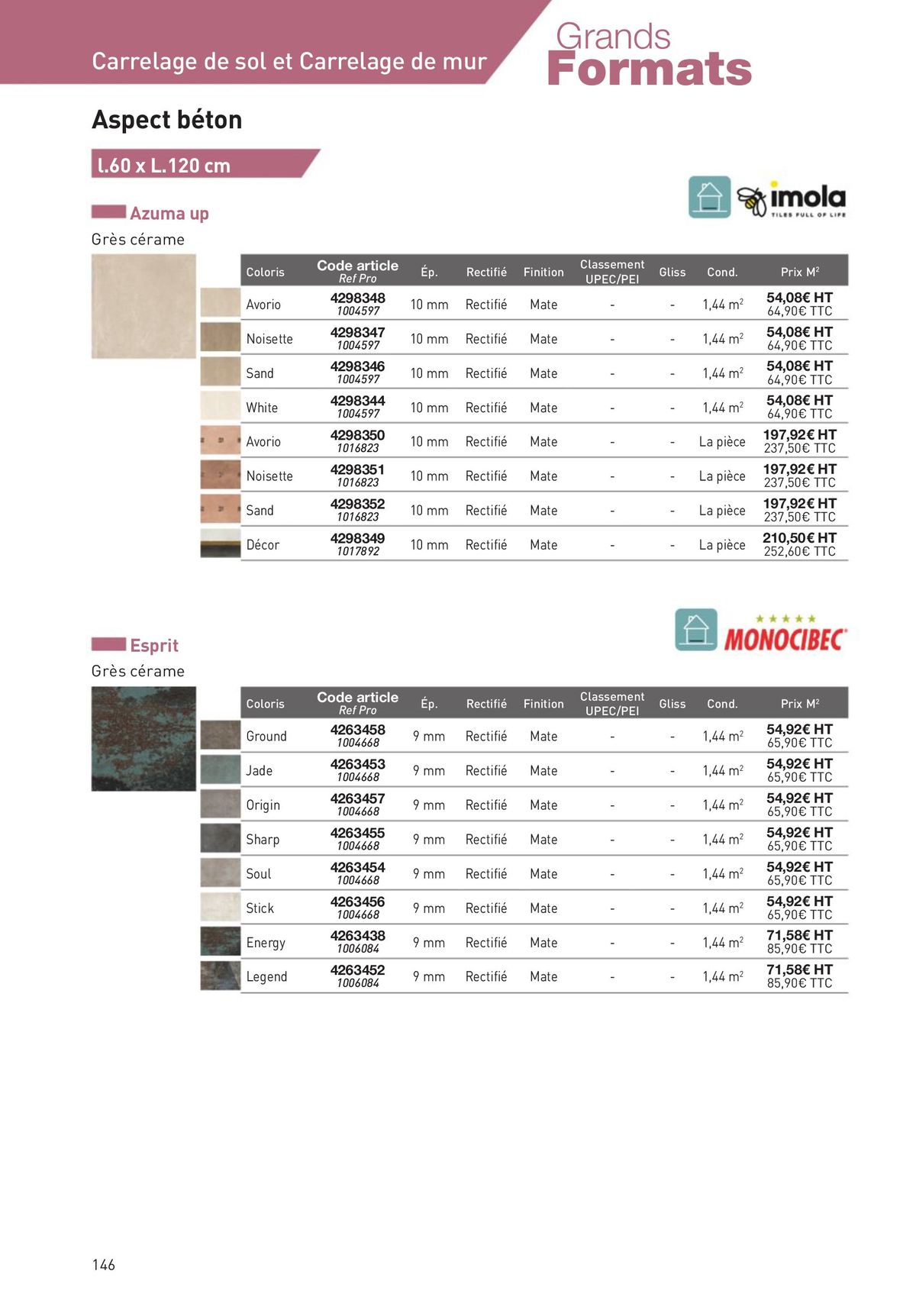 Catalogue Revêtements Habitat et Tertiaire, page 00146