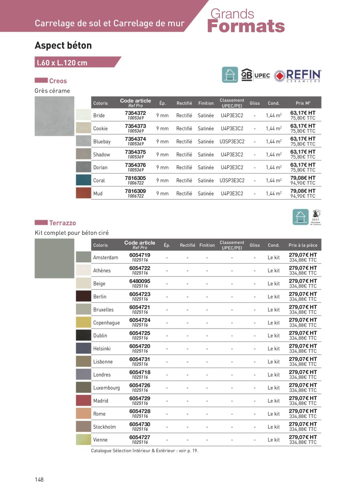 Catalogue Revêtements Habitat et Tertiaire, page 00148