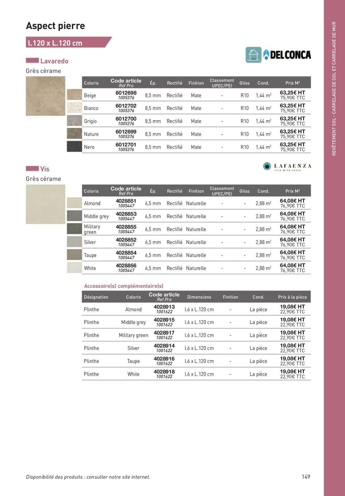 Catalogue Revêtements Habitat et Tertiaire, page 00149