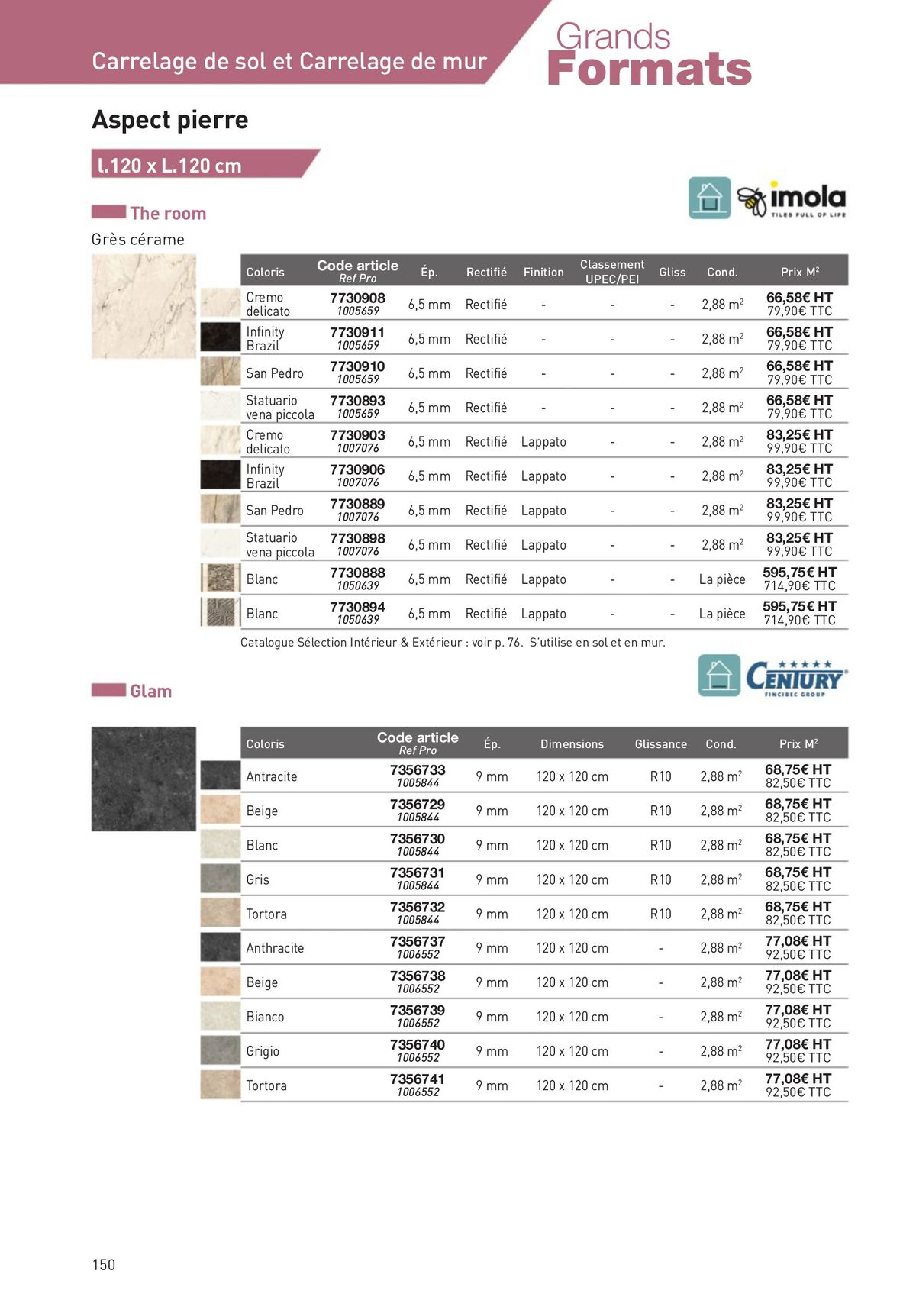 Catalogue Revêtements Habitat et Tertiaire, page 00150