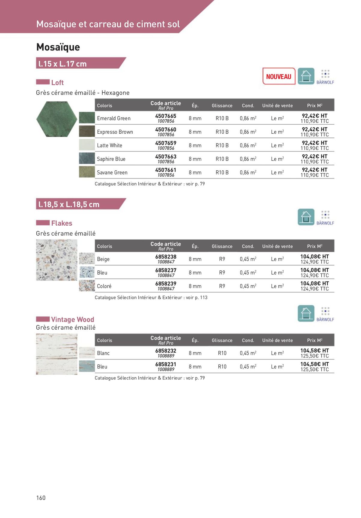 Catalogue Revêtements Habitat et Tertiaire, page 00160