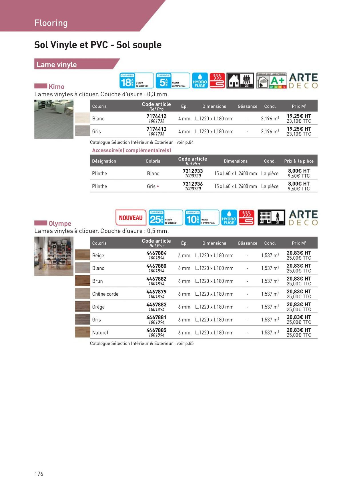 Catalogue Revêtements Habitat et Tertiaire, page 00176