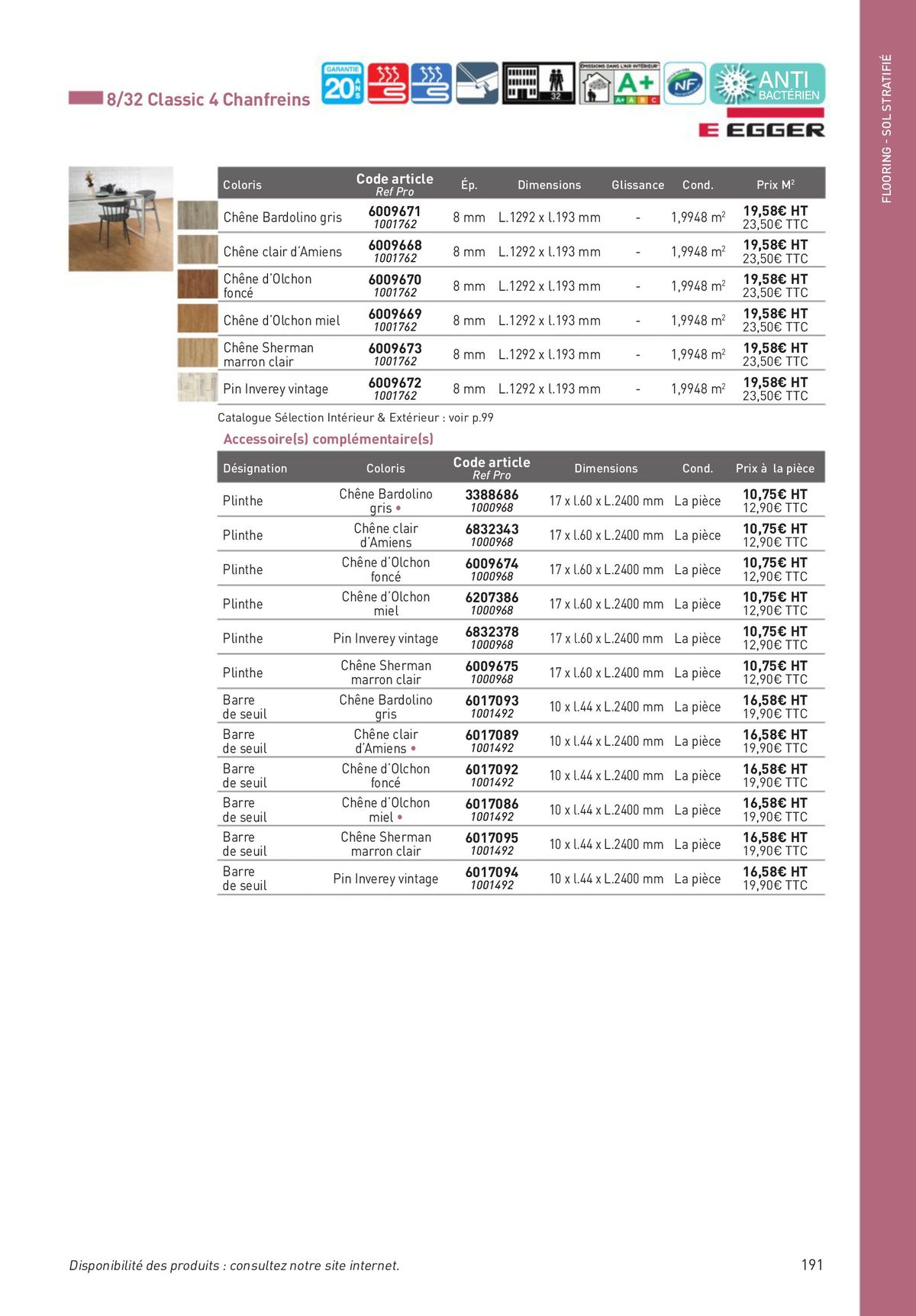 Catalogue Revêtements Habitat et Tertiaire, page 00191