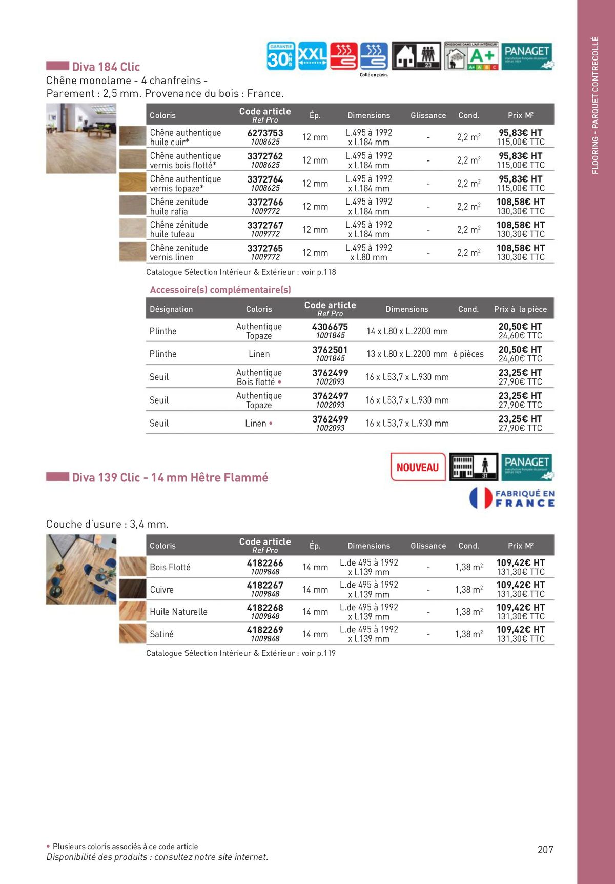 Catalogue Revêtements Habitat et Tertiaire, page 00207