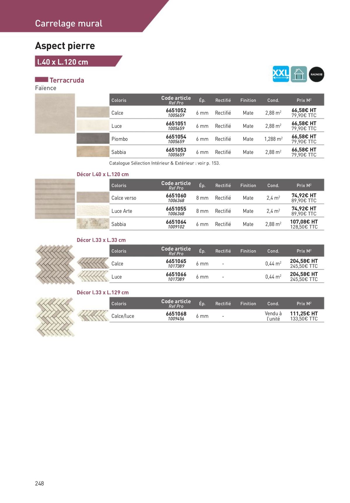 Catalogue Revêtements Habitat et Tertiaire, page 00248