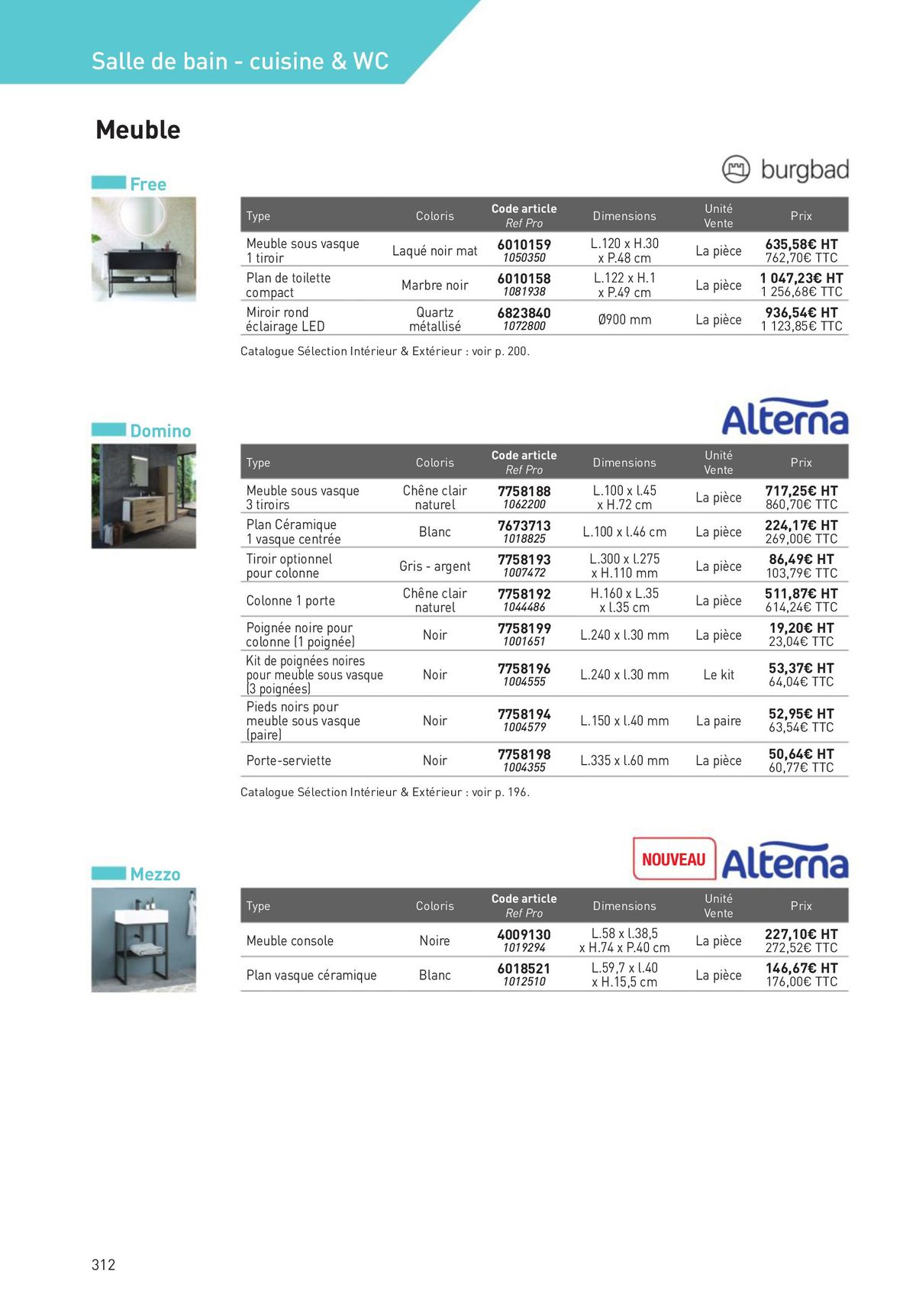 Catalogue Revêtements Habitat et Tertiaire, page 00312