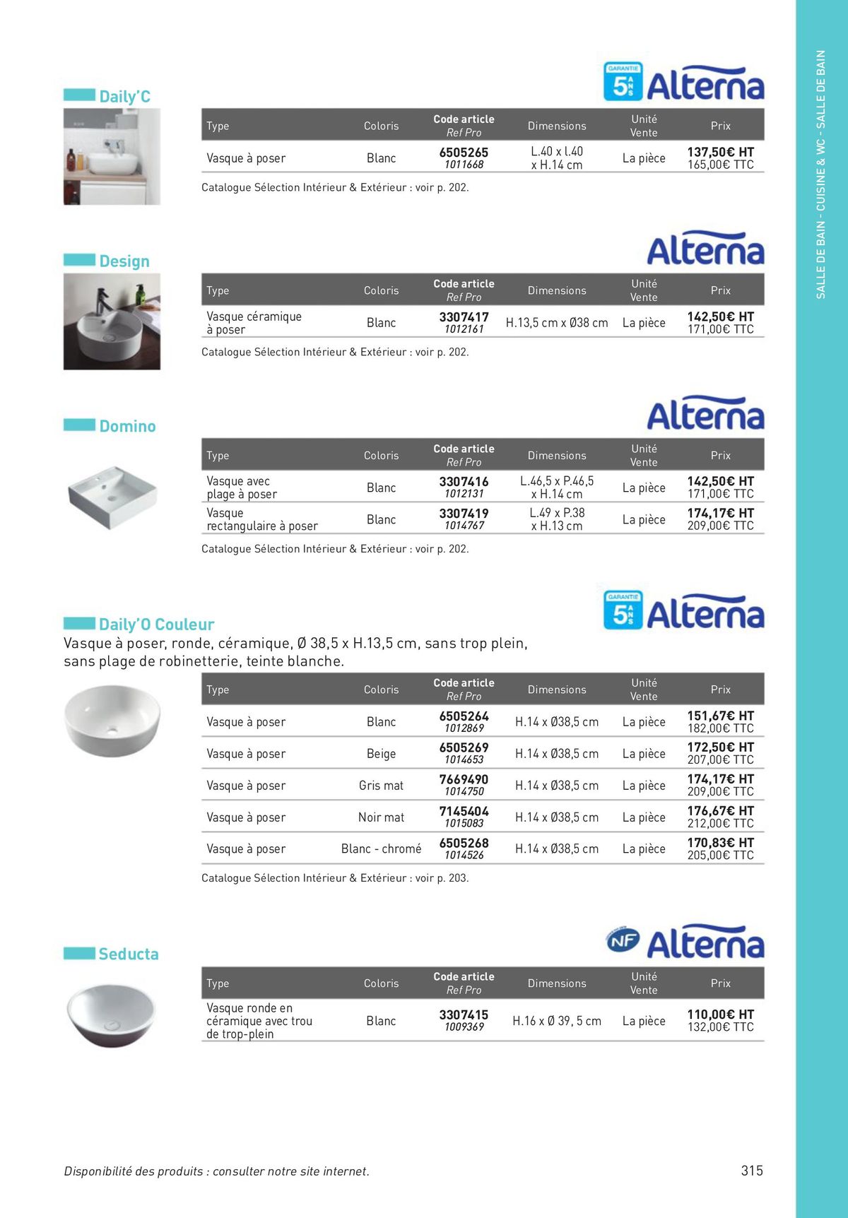 Catalogue Revêtements Habitat et Tertiaire, page 00315