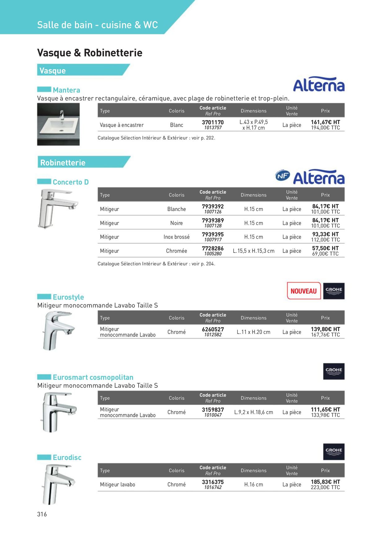 Catalogue Revêtements Habitat et Tertiaire, page 00316