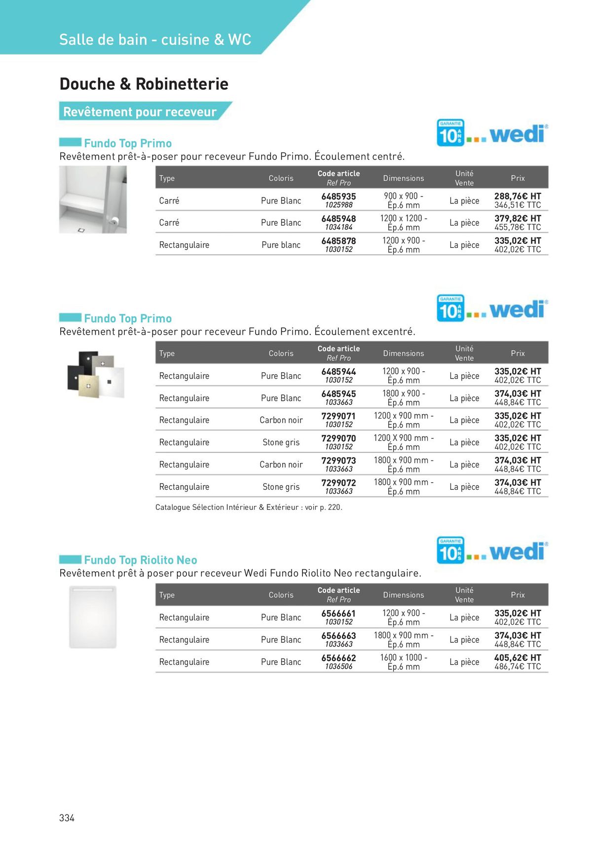 Catalogue Revêtements Habitat et Tertiaire, page 00334