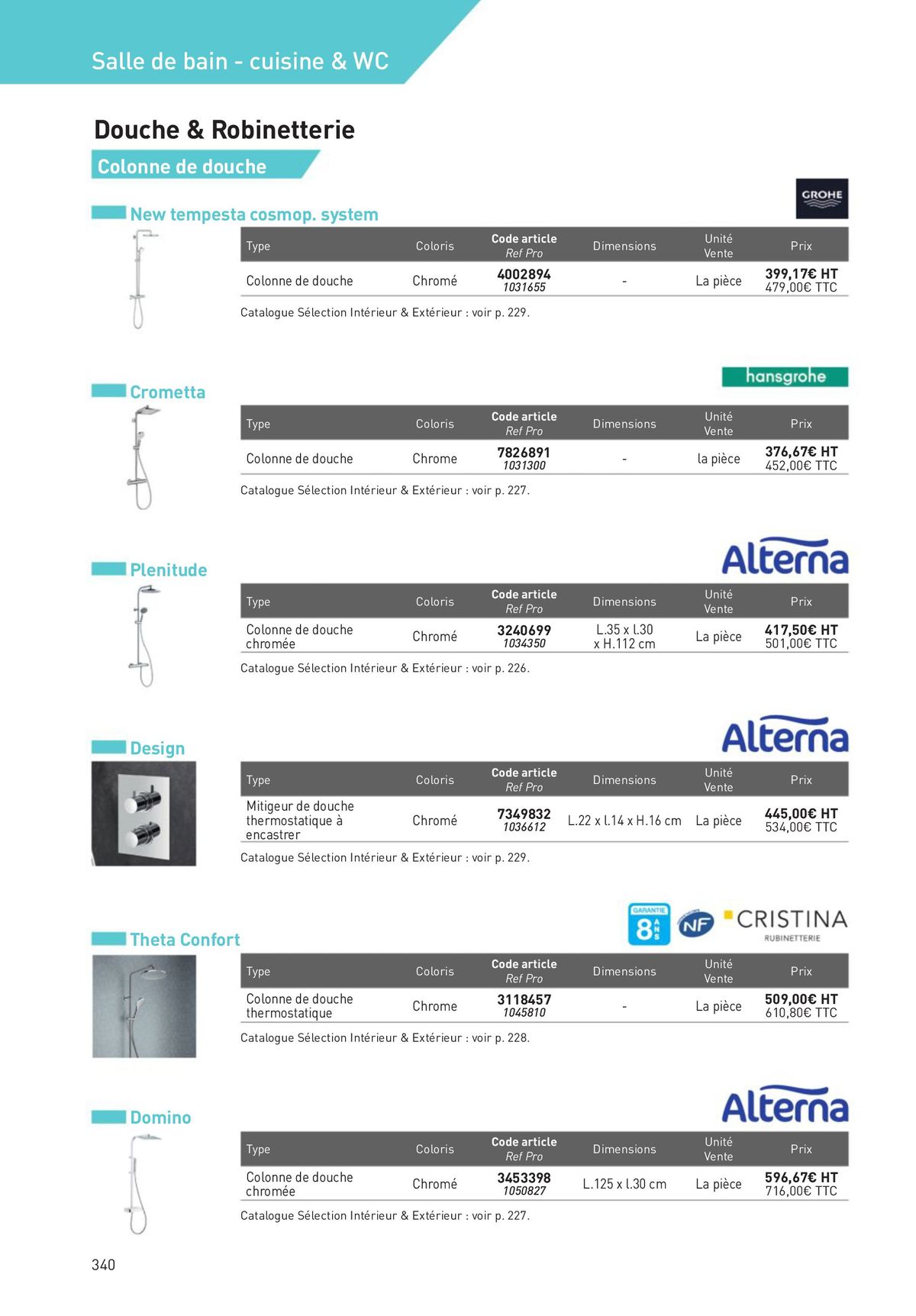 Catalogue Revêtements Habitat et Tertiaire, page 00340