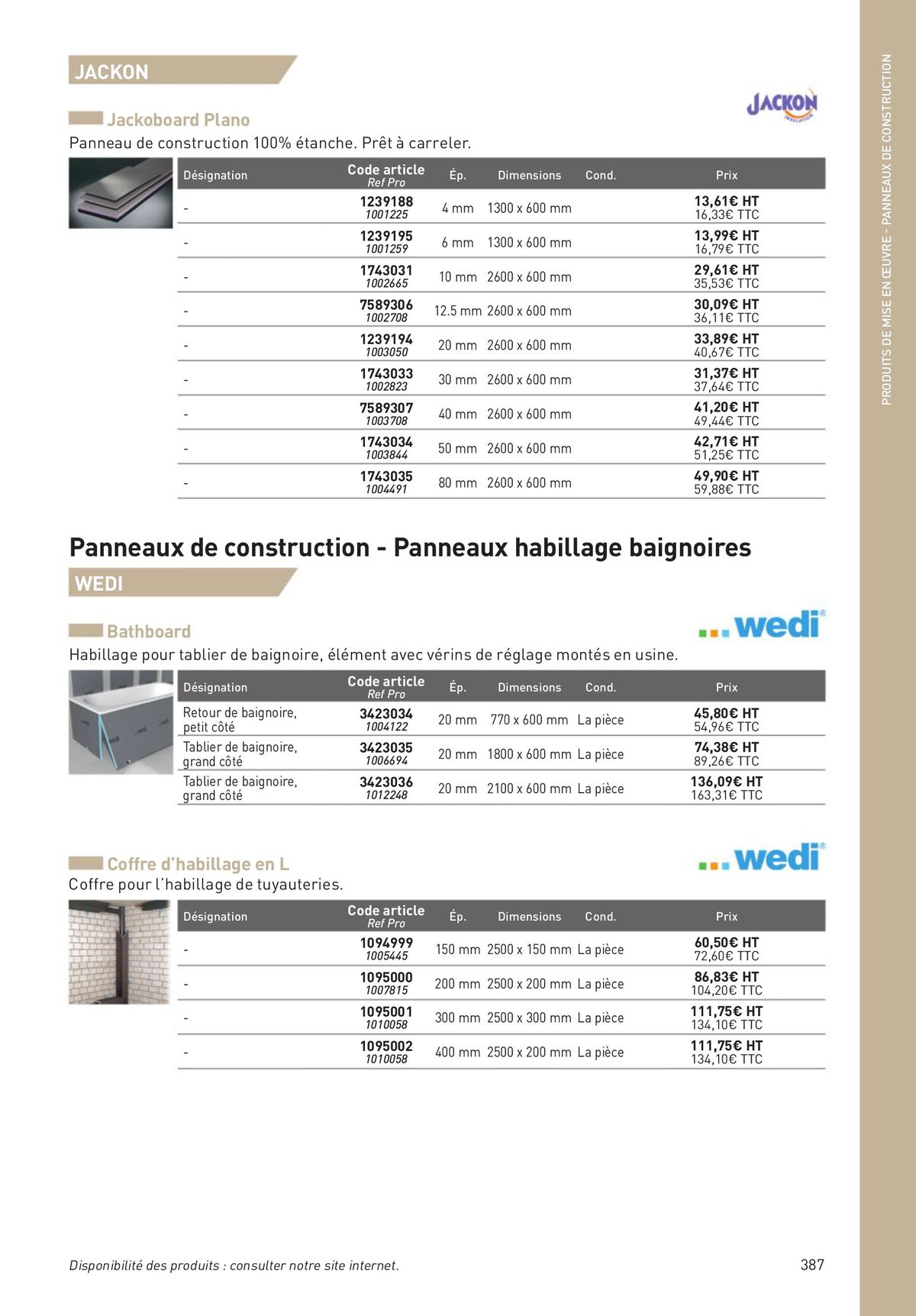 Catalogue Revêtements Habitat et Tertiaire, page 00387