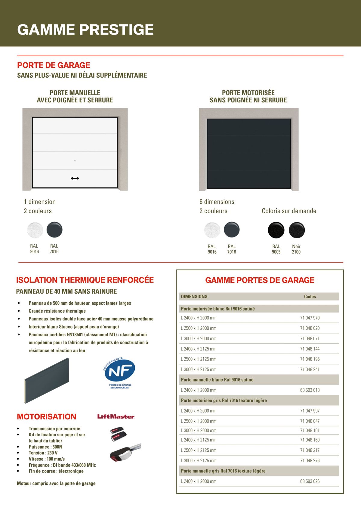 Catalogue Gamme PRESTIGE, page 00007