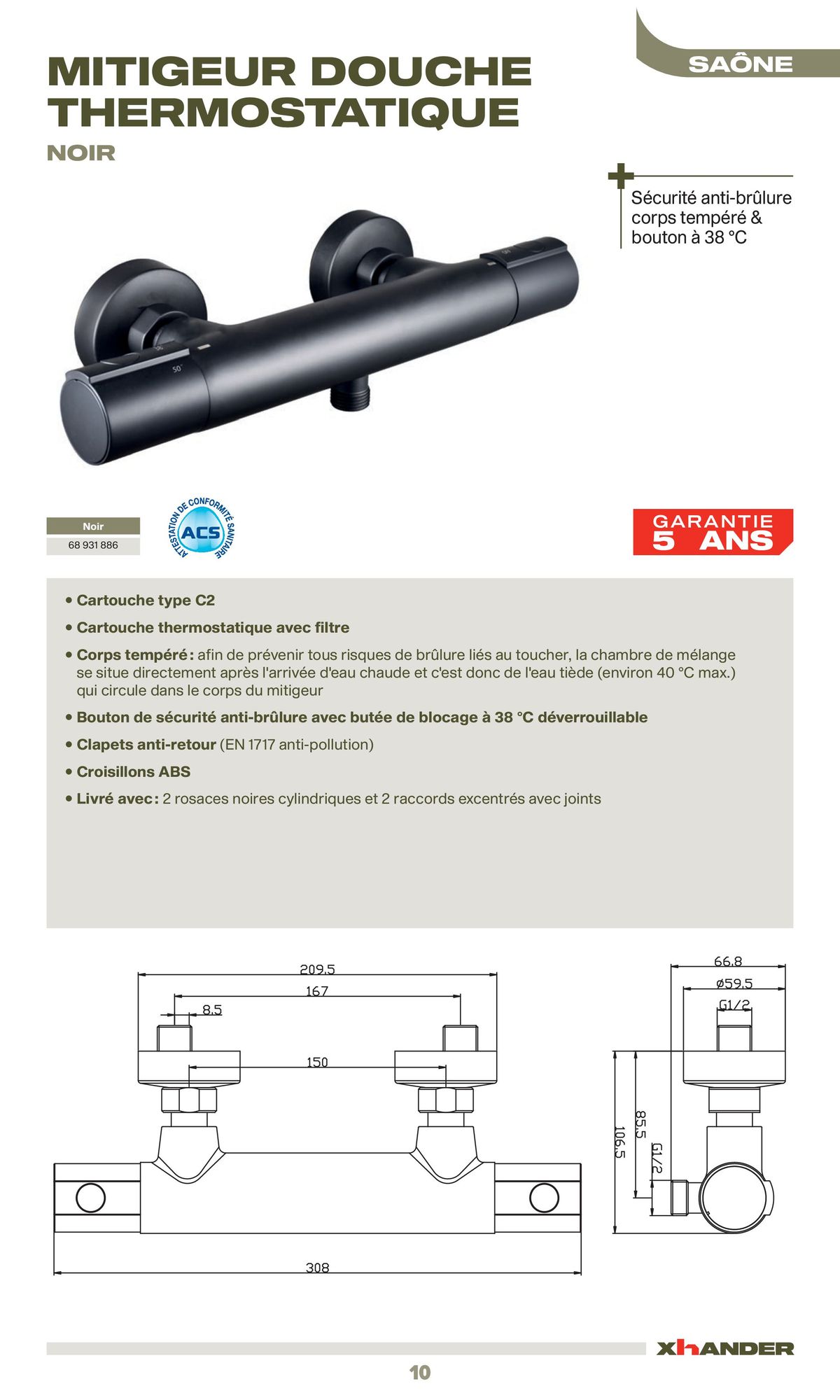 Catalogue La sélection robinetterie & sanitaire Confluence, page 00010