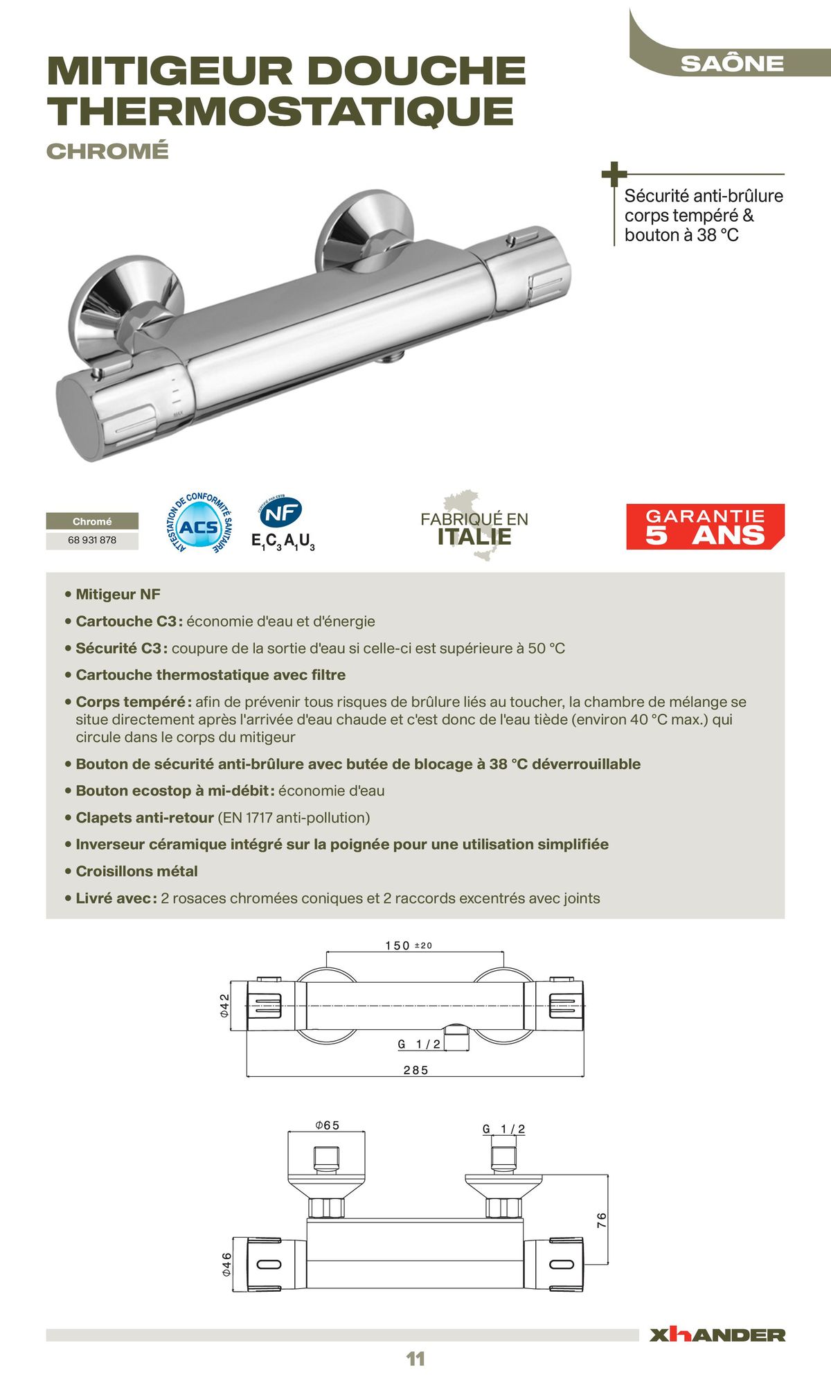 Catalogue La sélection robinetterie & sanitaire Confluence, page 00011