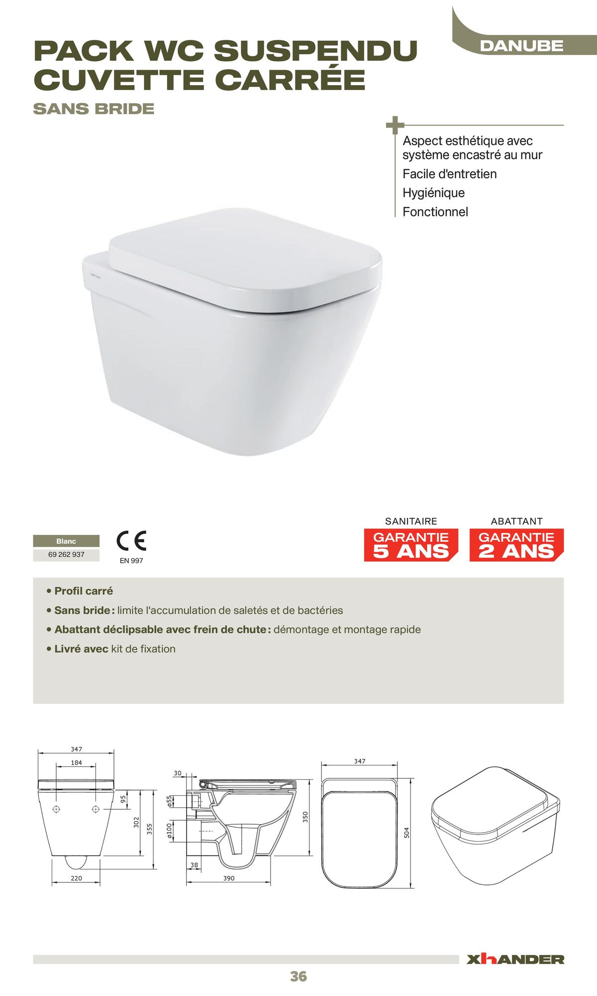 Catalogue La sélection robinetterie & sanitaire Confluence, page 00036